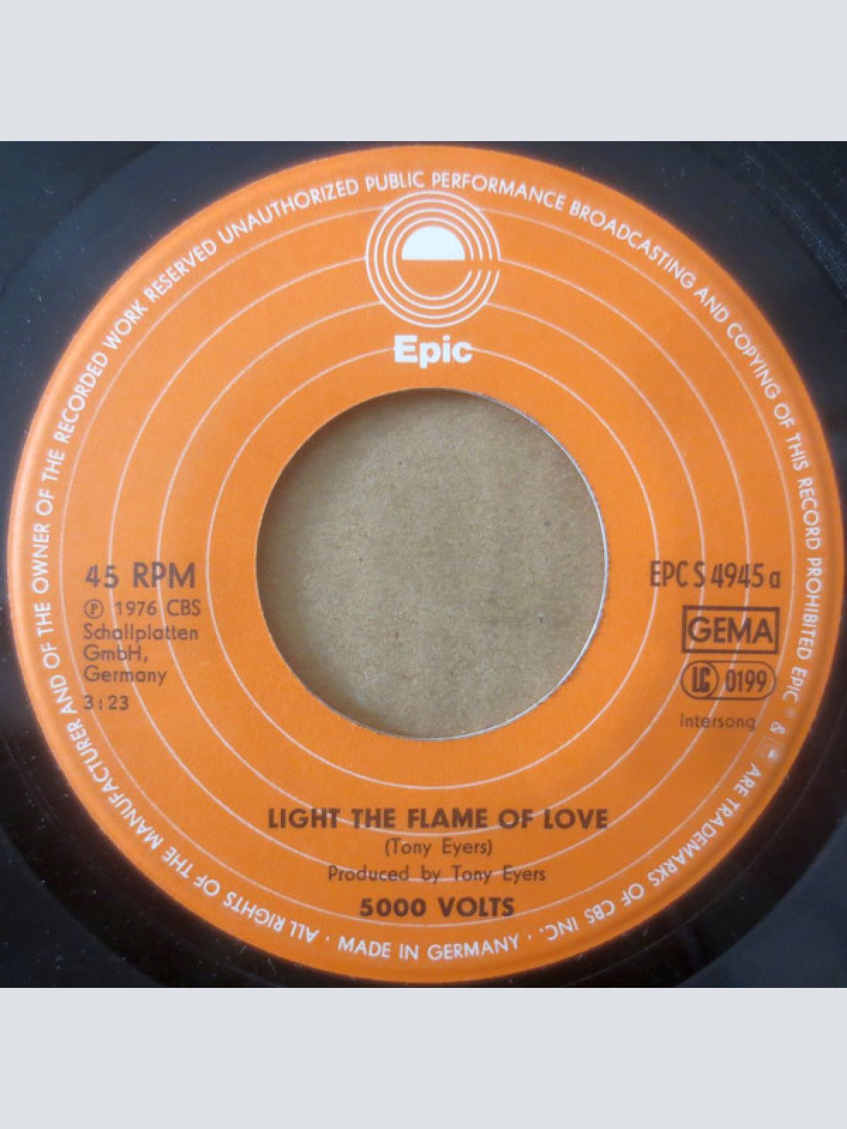 Vinyl / 5000 Volts - Light The Flame Of Love