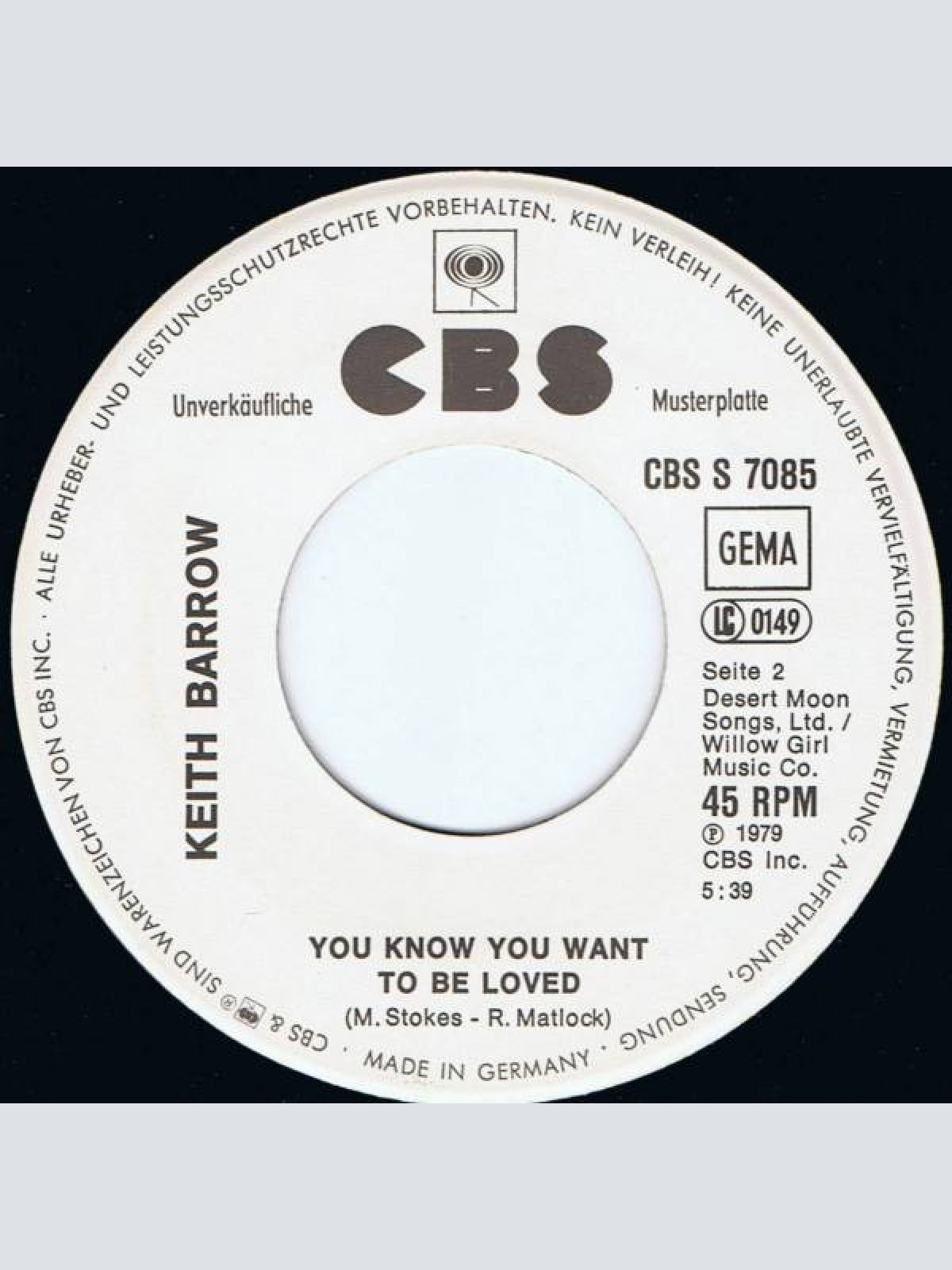 Vinyl / Keith Barrow - Turn Me Up