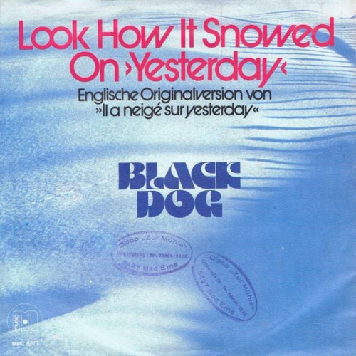 Vinyl / Black Dog - Look How It Snowed On "Yesterday"