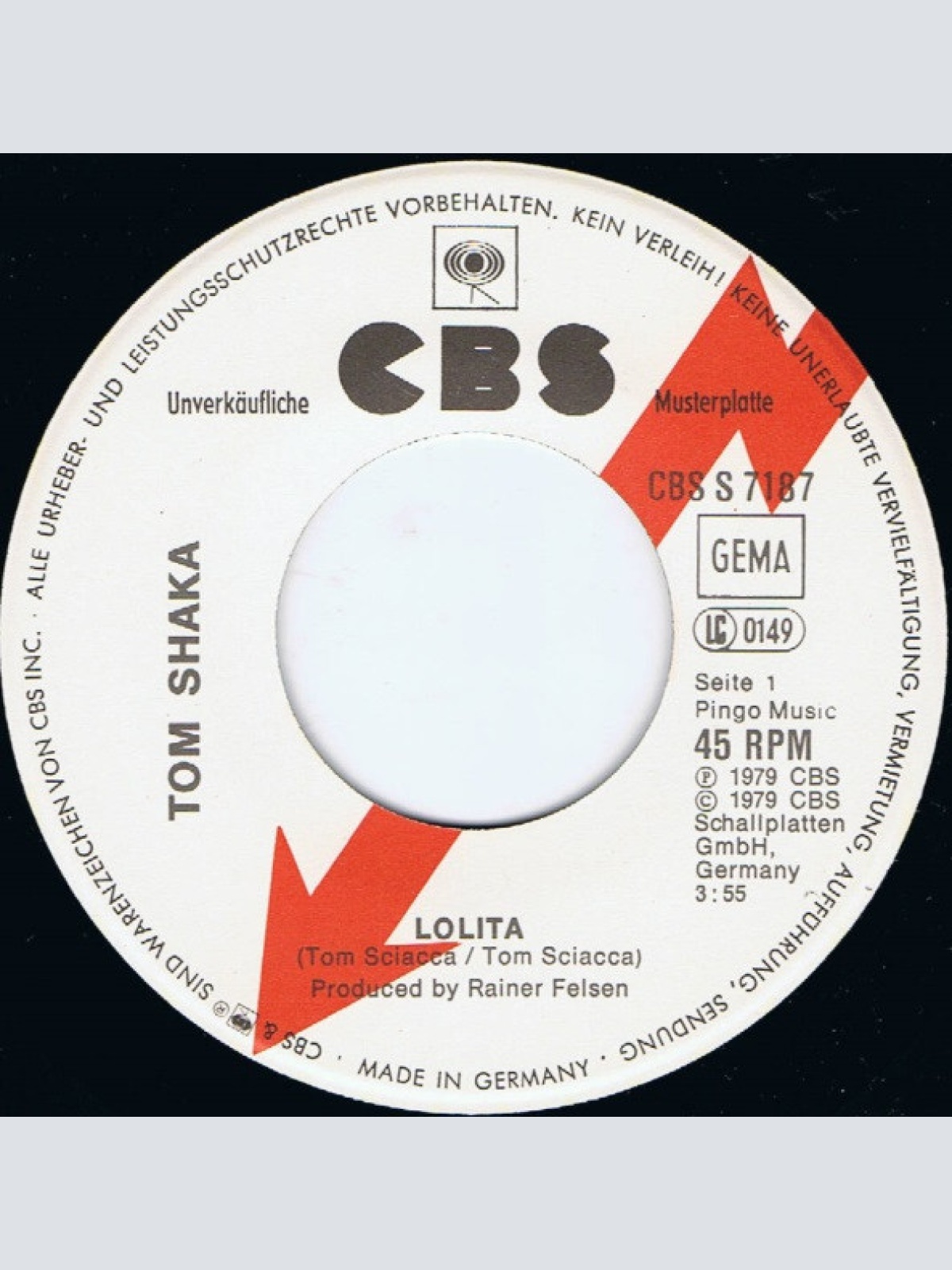 Vinyl / Tom Shaka - Lolita