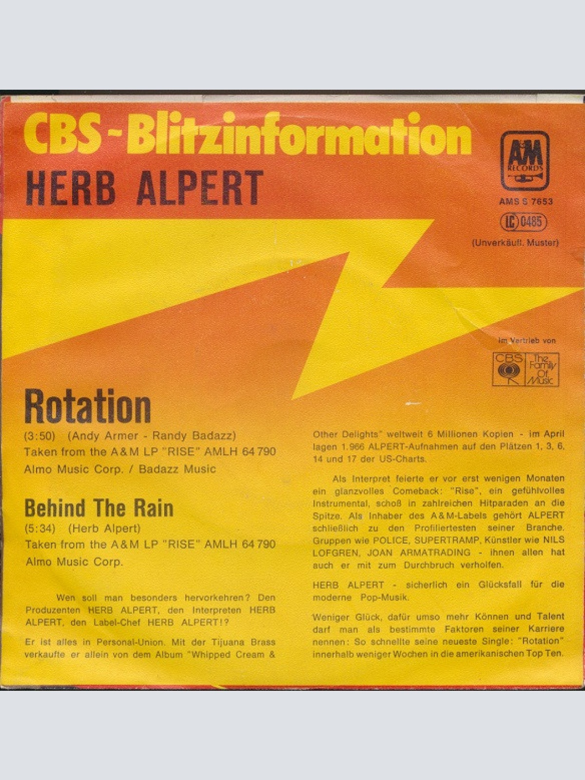 Vinyl / Herb Alpert - Rotation