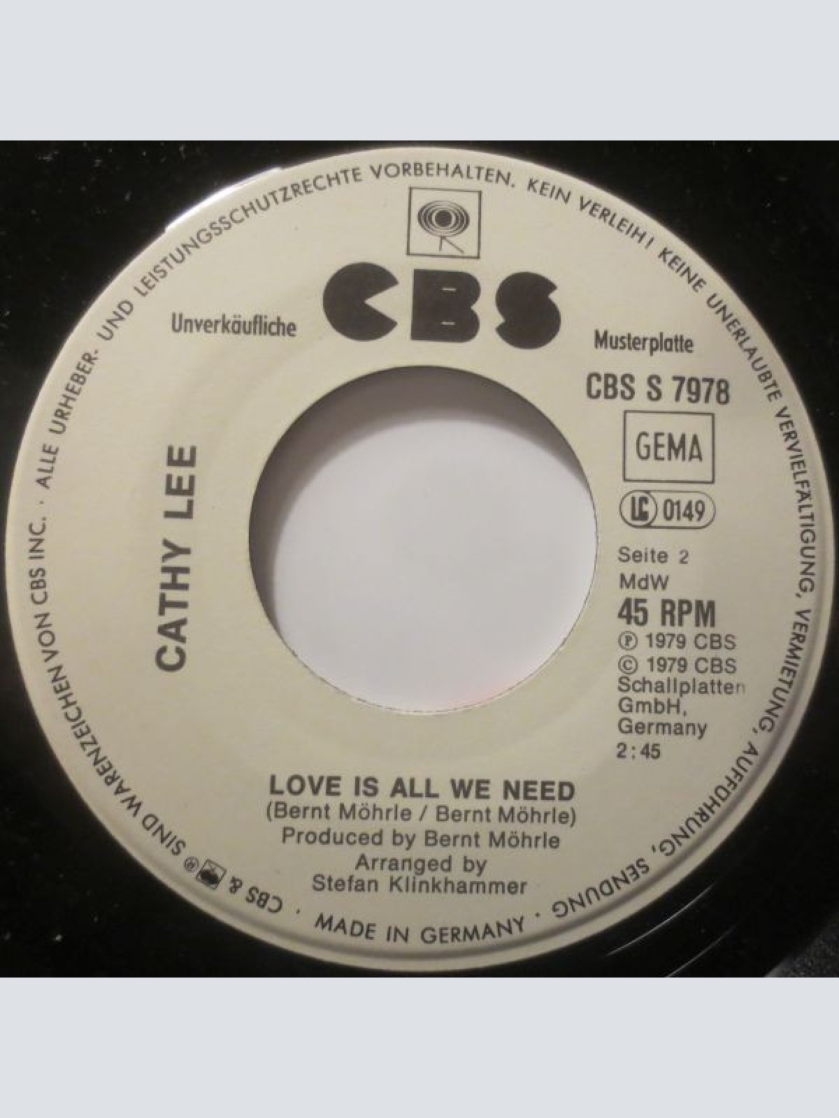 Vinyl / Cathy Lee - Goodbye