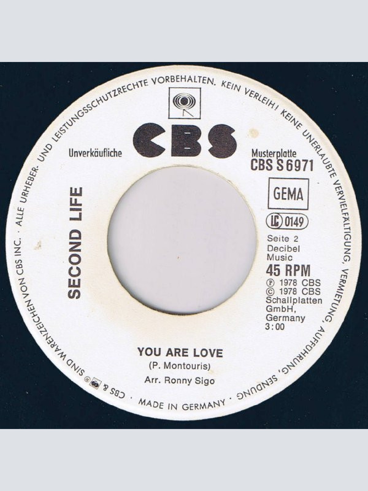 Vinyl / Second Life (3) - Island In The Sun