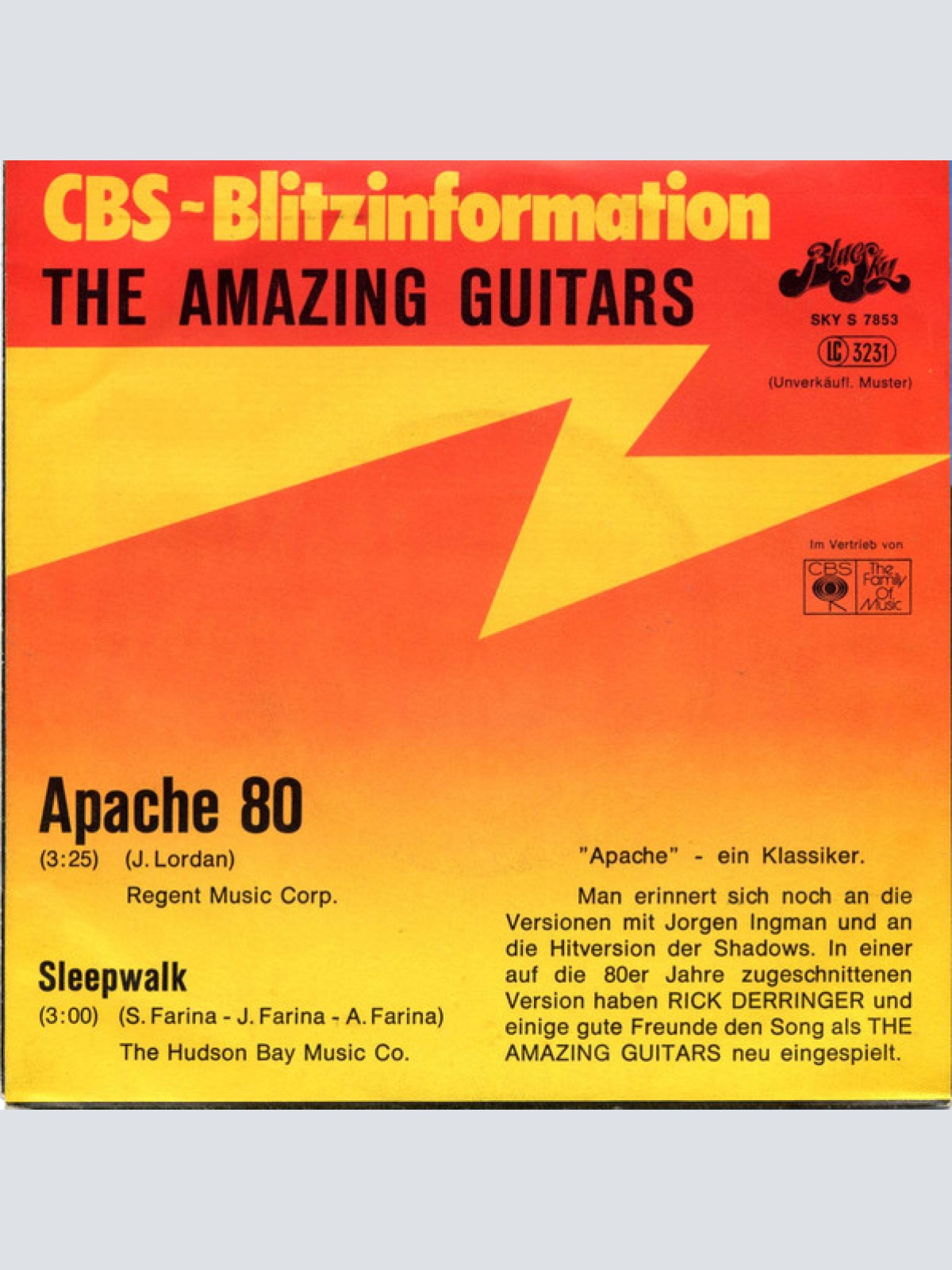 Vinyl / The Amazing Guitars - Apache 80 / Sleepwalk