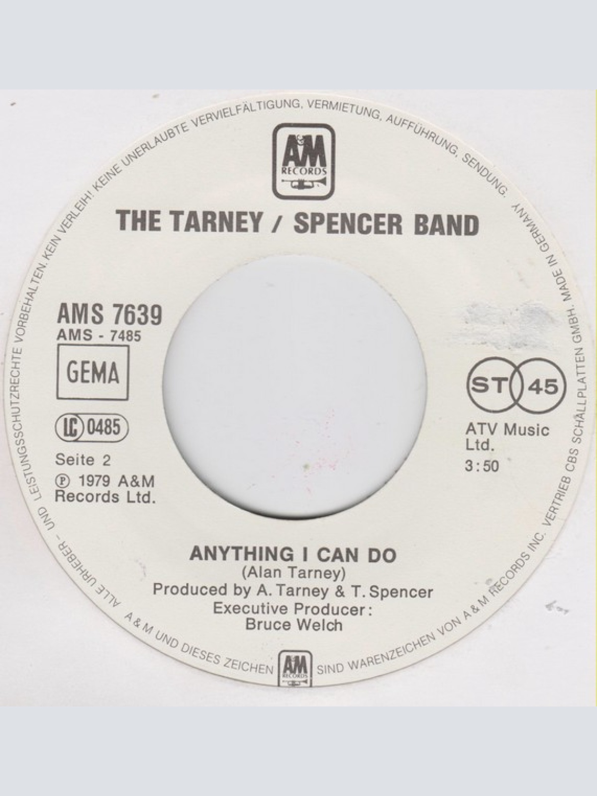 Vinyl / The Tarney/Spencer Band - Cathy's Clown