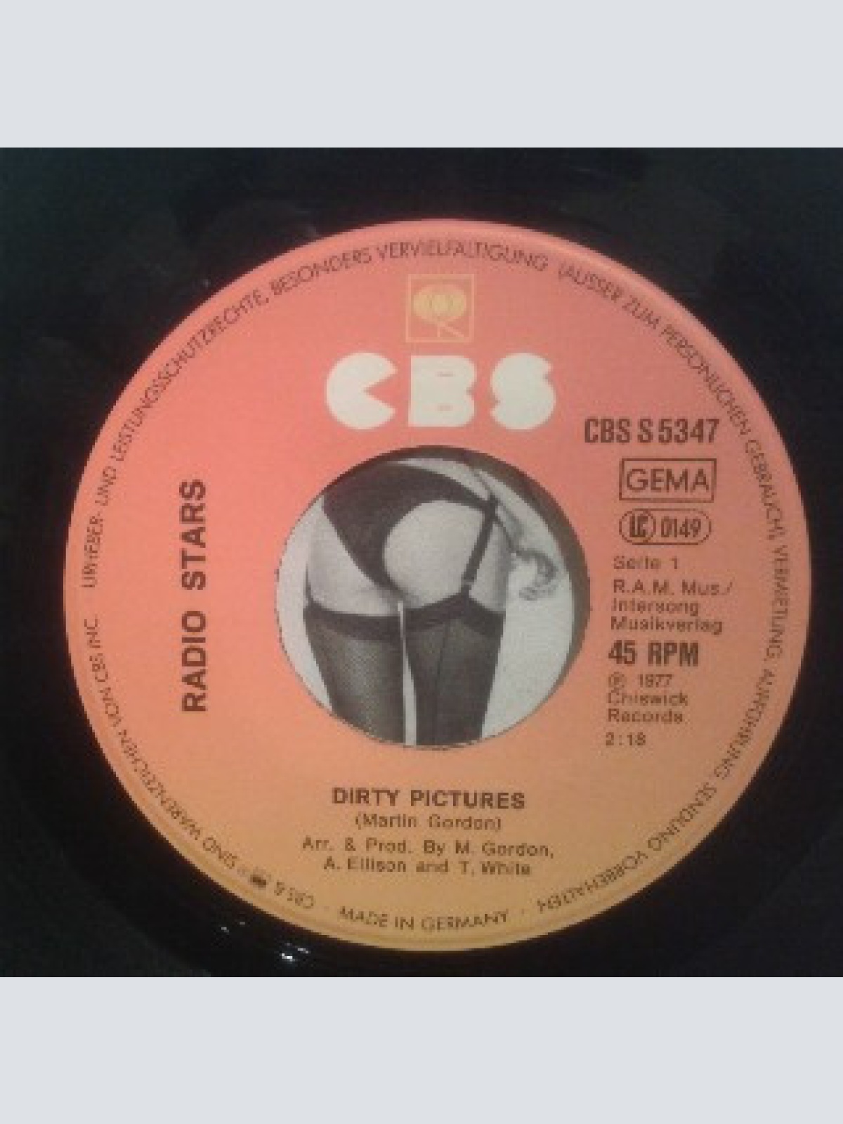 Vinyl / Radio Stars - Dirty Pictures / Sail Away