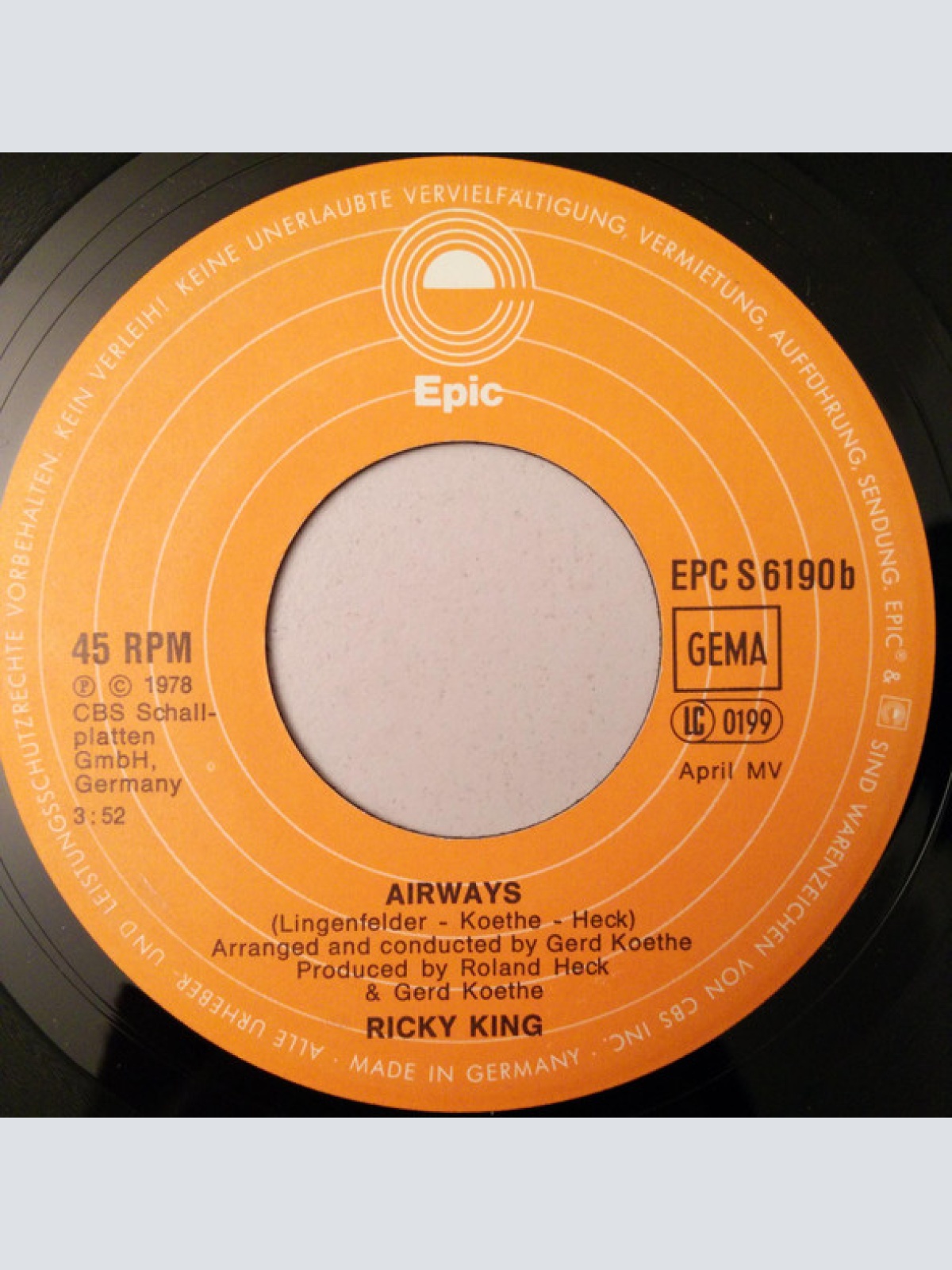 Vinyl / Ricky King - Atlanta