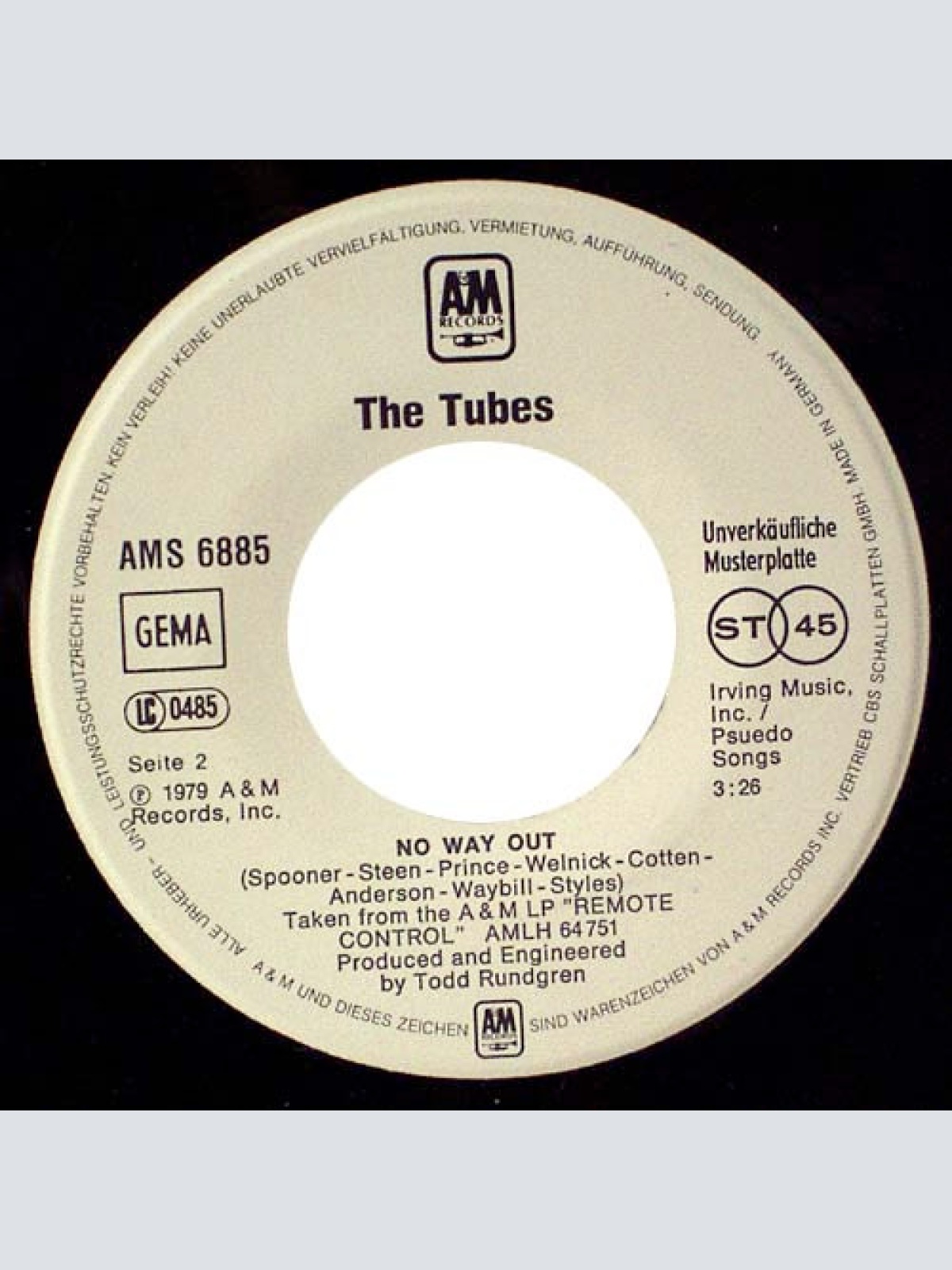Vinyl / The Tubes - Prime Time