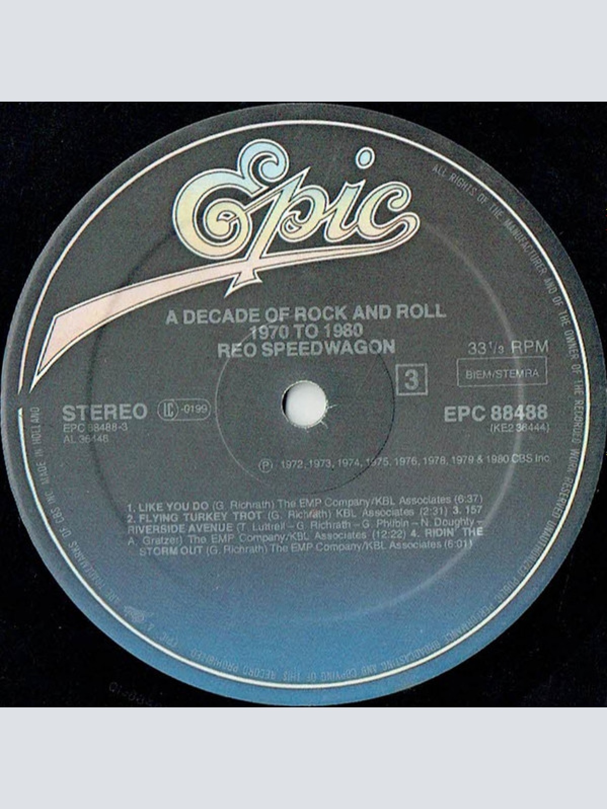 Vinyl / REO Speedwagon - A Decade Of Rock And Roll 1970 To 1980