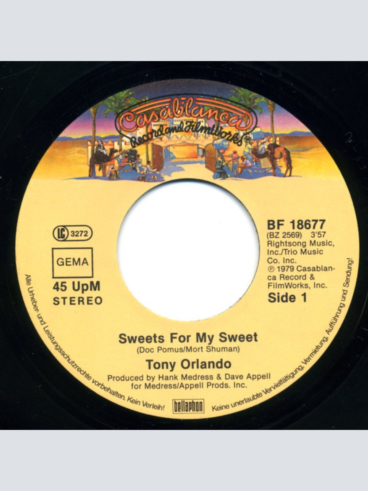 Vinyl / Tony Orlando - Sweets For My Sweet