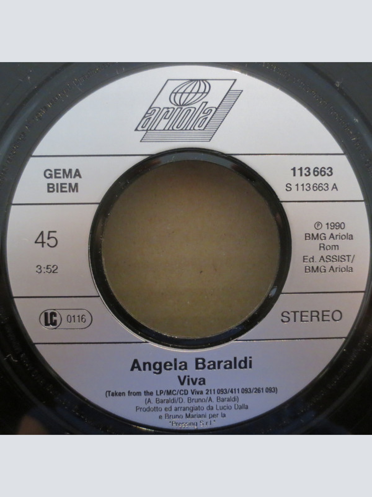 Vinyl / Angela Baraldi - Viva