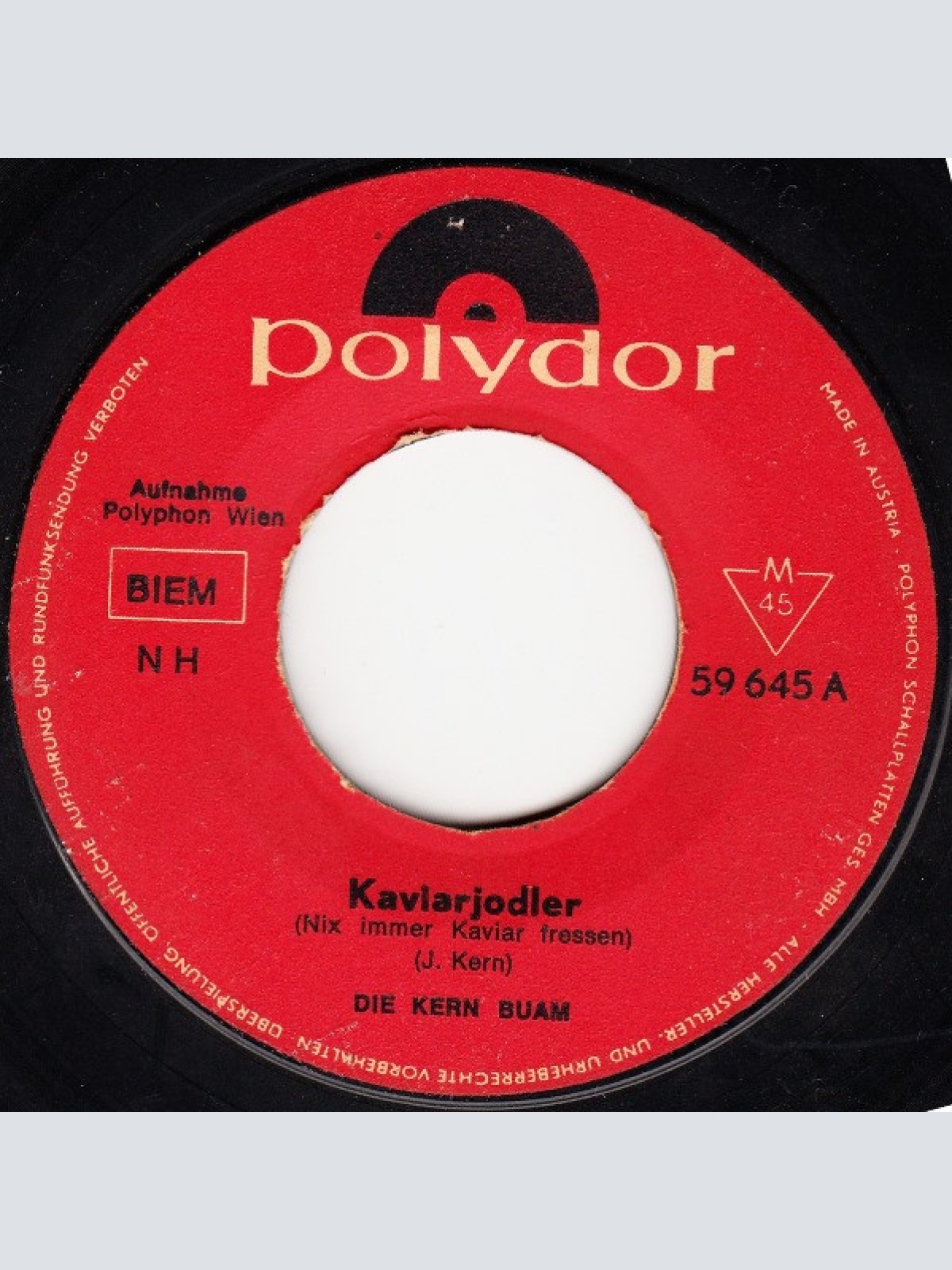 Vinyl / Die Kern Buam - Kaviarjodler