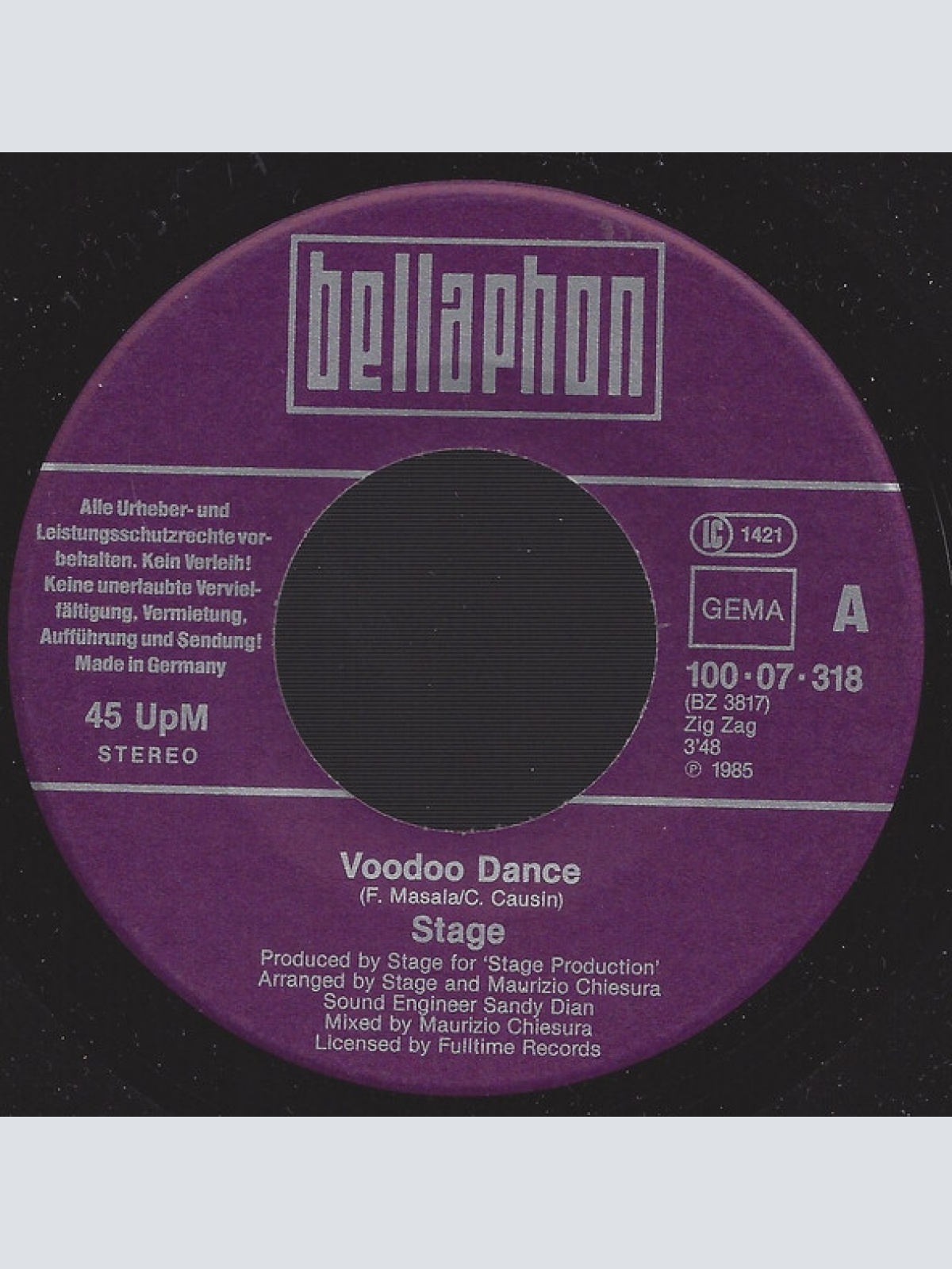 Vinyl / Stage (2) - Voodoo Dance