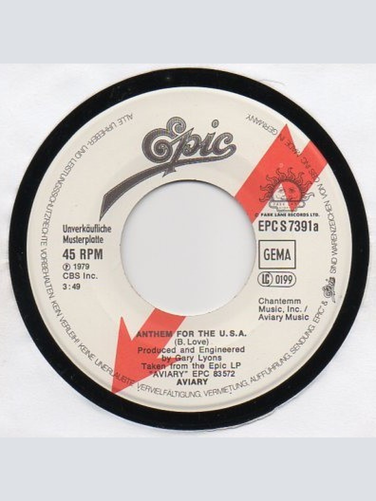 Vinyl / Aviary - Anthem For The U.S.A.