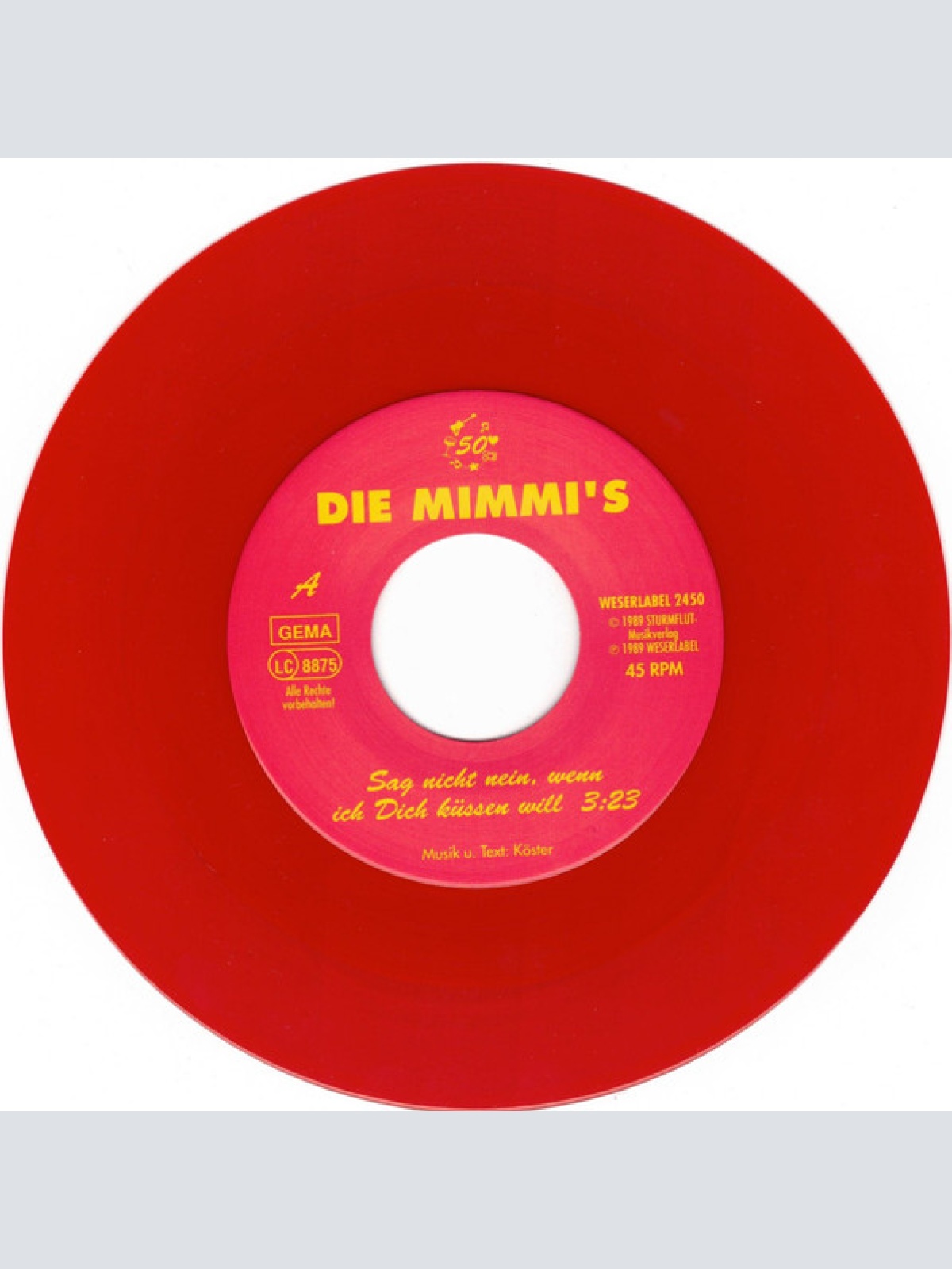 Vinyl / Die Mimmi's - Sag Nicht Nein, Wenn Ich Dich Küssen Will