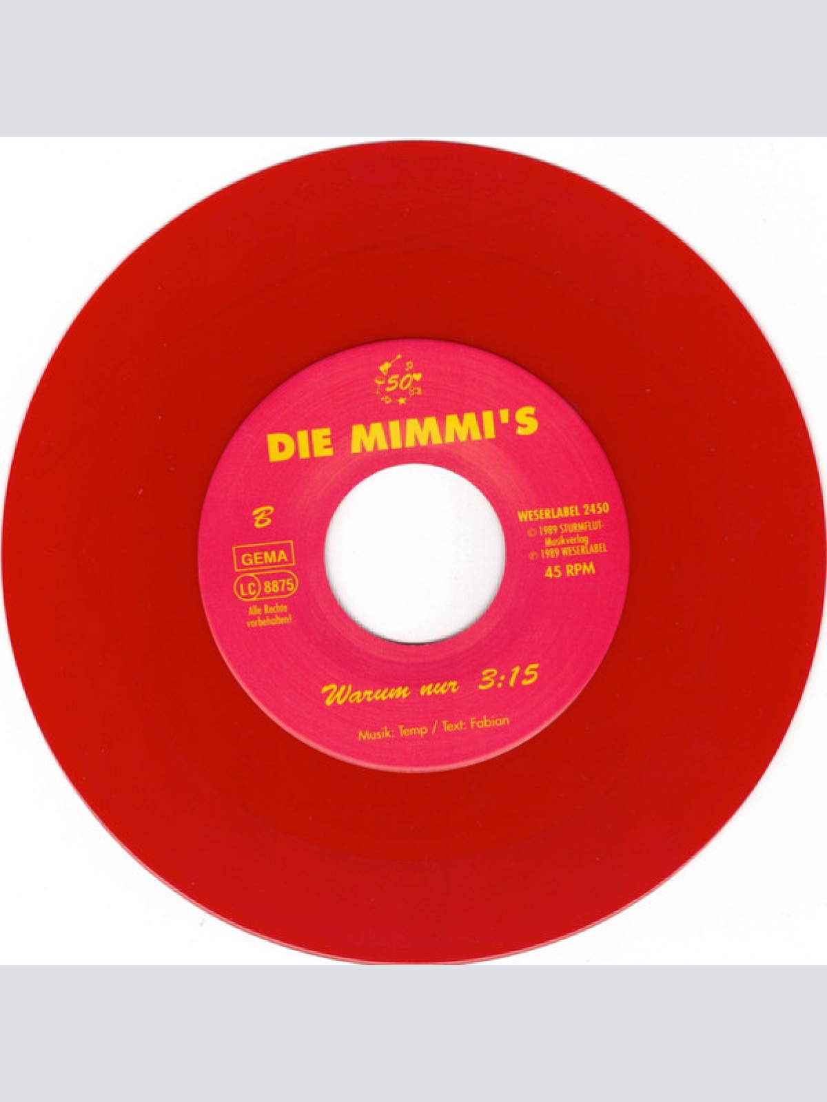 Vinyl / Die Mimmi's - Sag Nicht Nein, Wenn Ich Dich Küssen Will