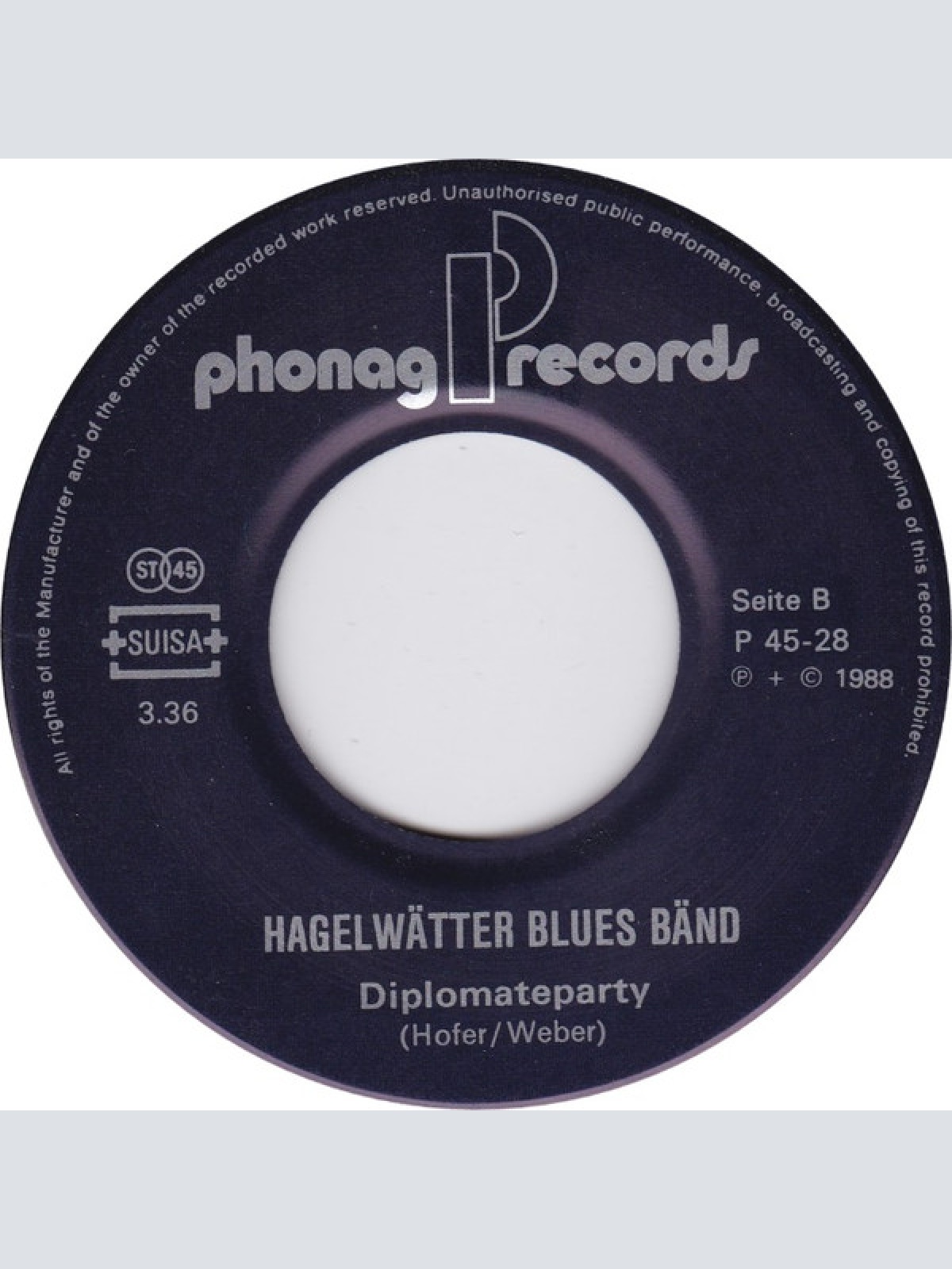 Vinyl / Hagelwätter Blues-Bänd - Tour De Sol