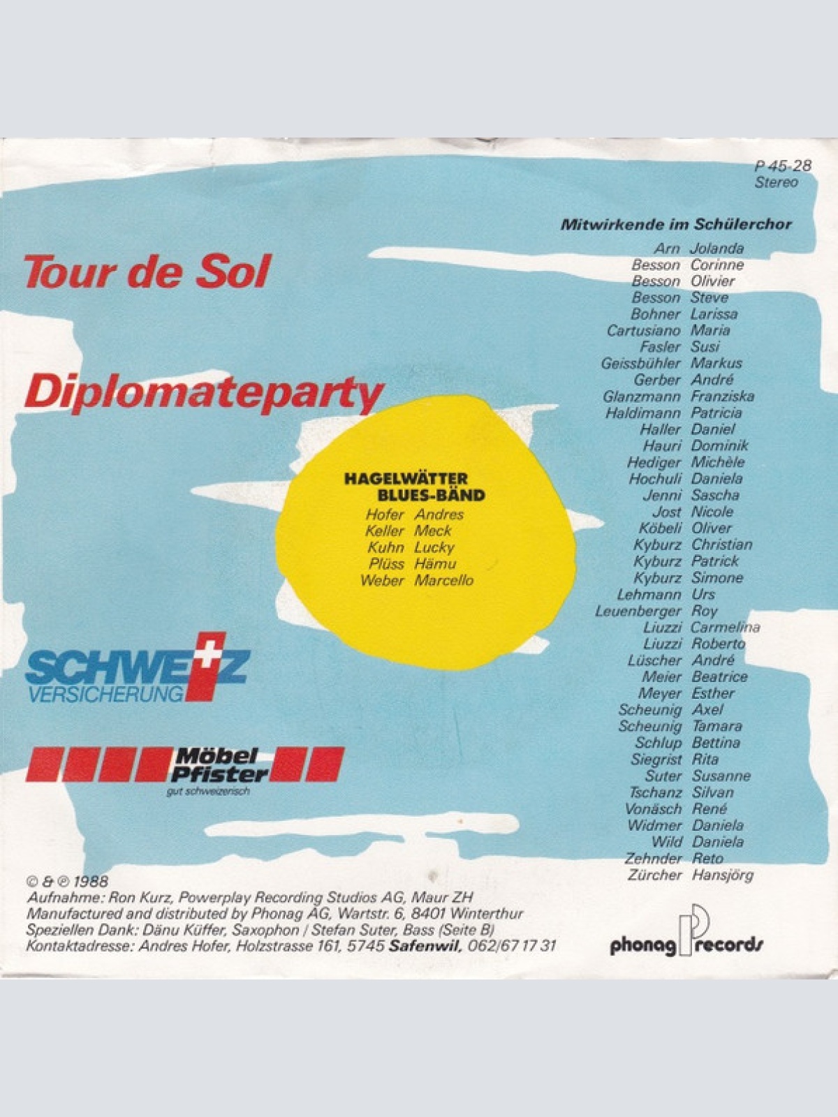 Vinyl / Hagelwätter Blues-Bänd - Tour De Sol