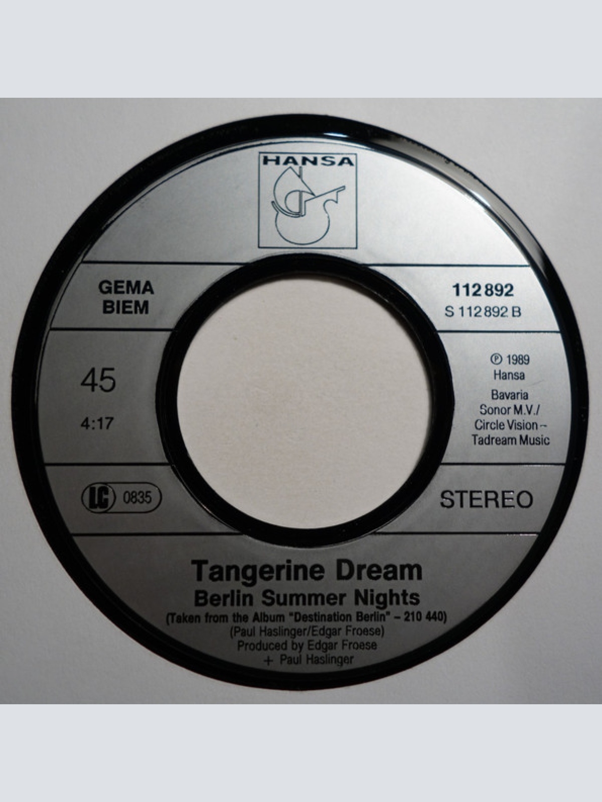 Vinyl / Tangerine Dream - Alexander Square