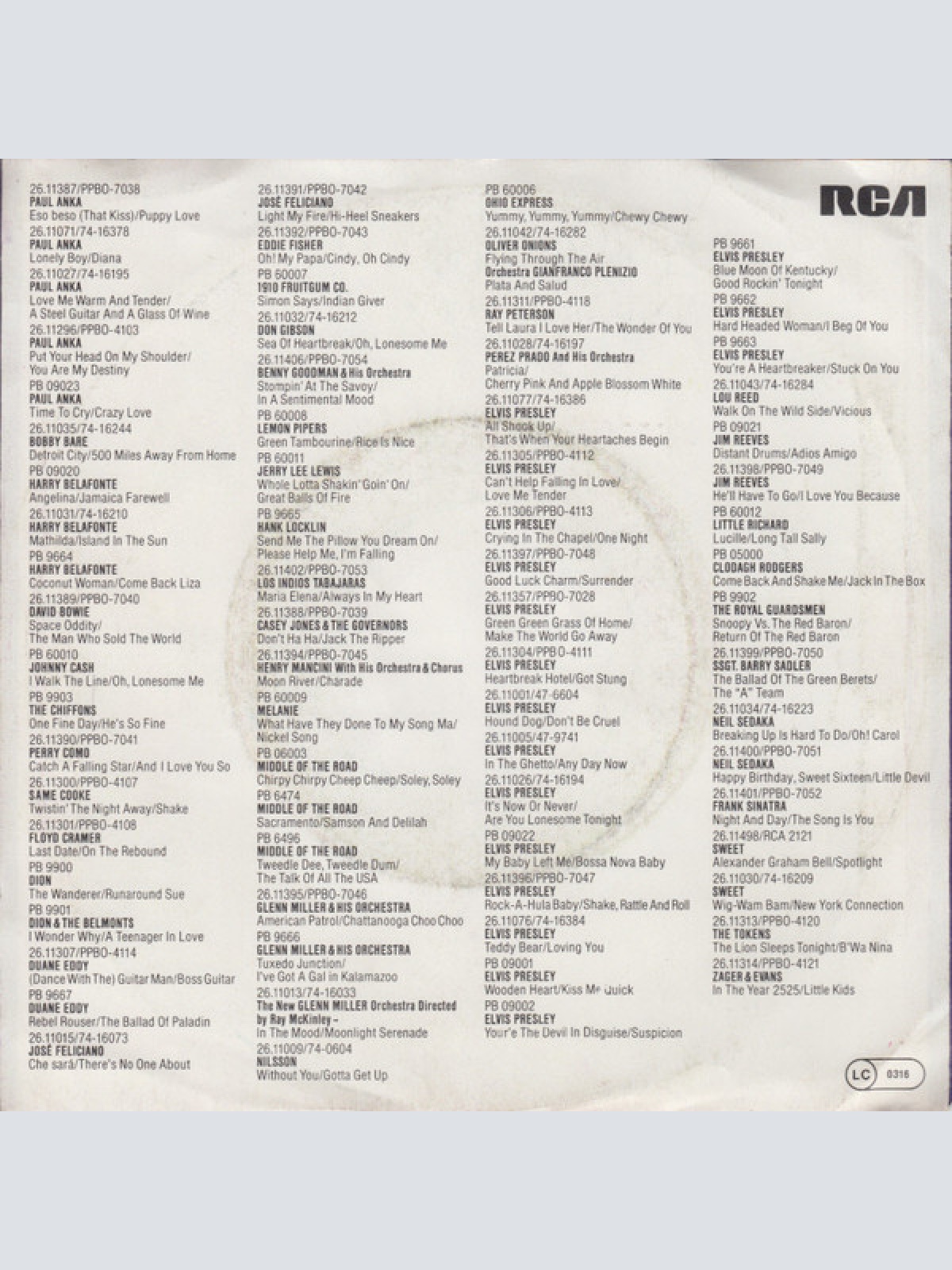 Vinyl / Middle Of The Road - Sacramento / Samson And Delilah