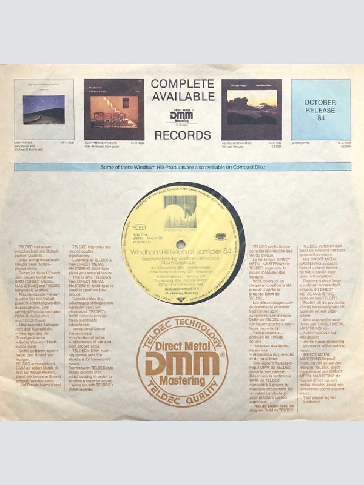 Vinyl / Various - Windham Hill Records Sampler '84