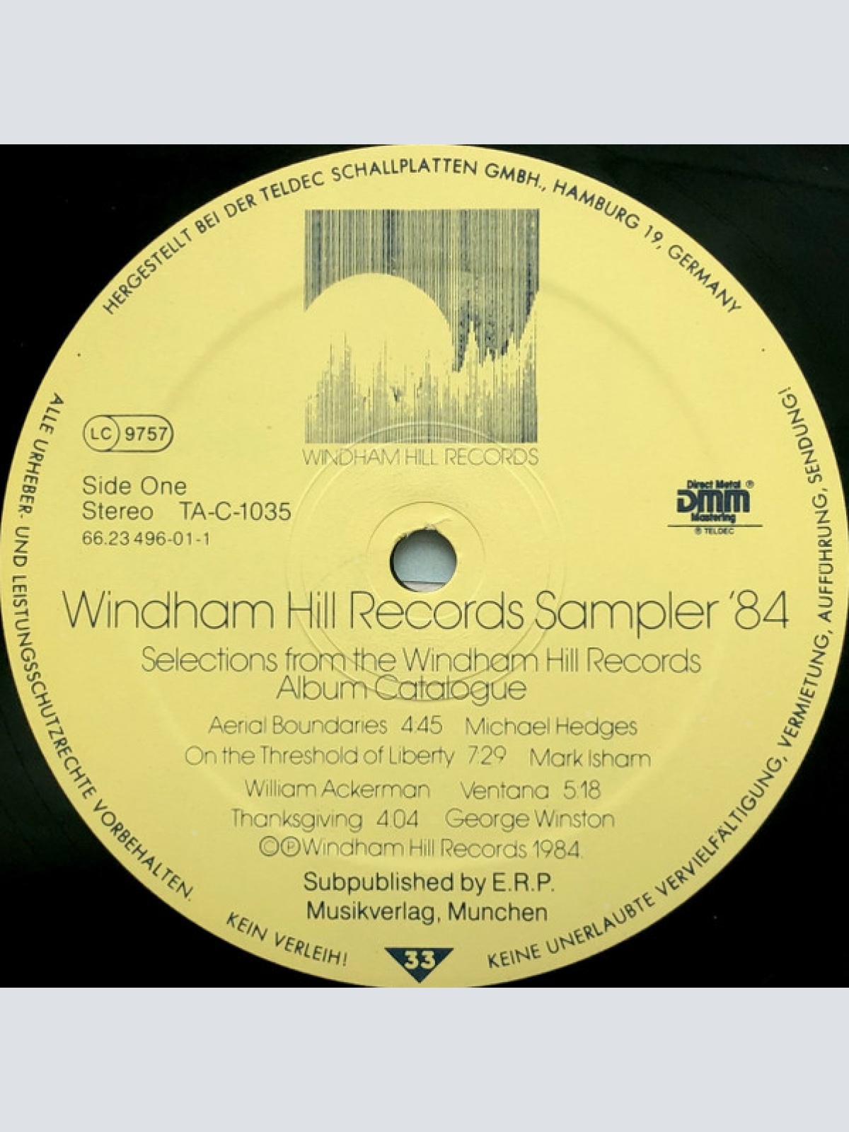 Vinyl / Various - Windham Hill Records Sampler '84