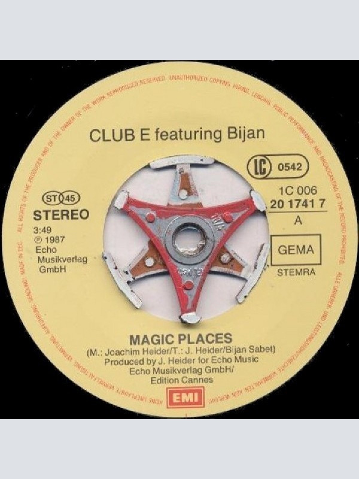 Vinyl / Club E. Featuring Bijan* - Magic Places