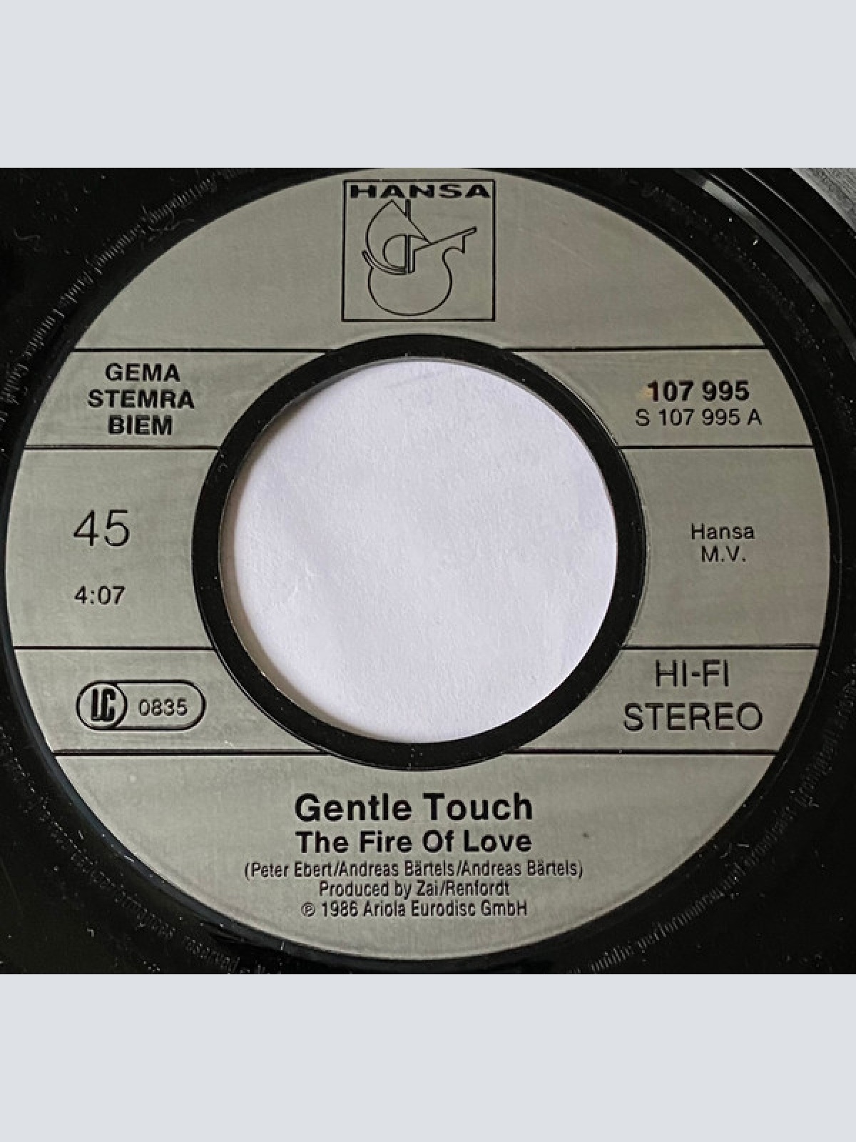 Vinyl / Gentle Touch (2) - The Fire Of Love
