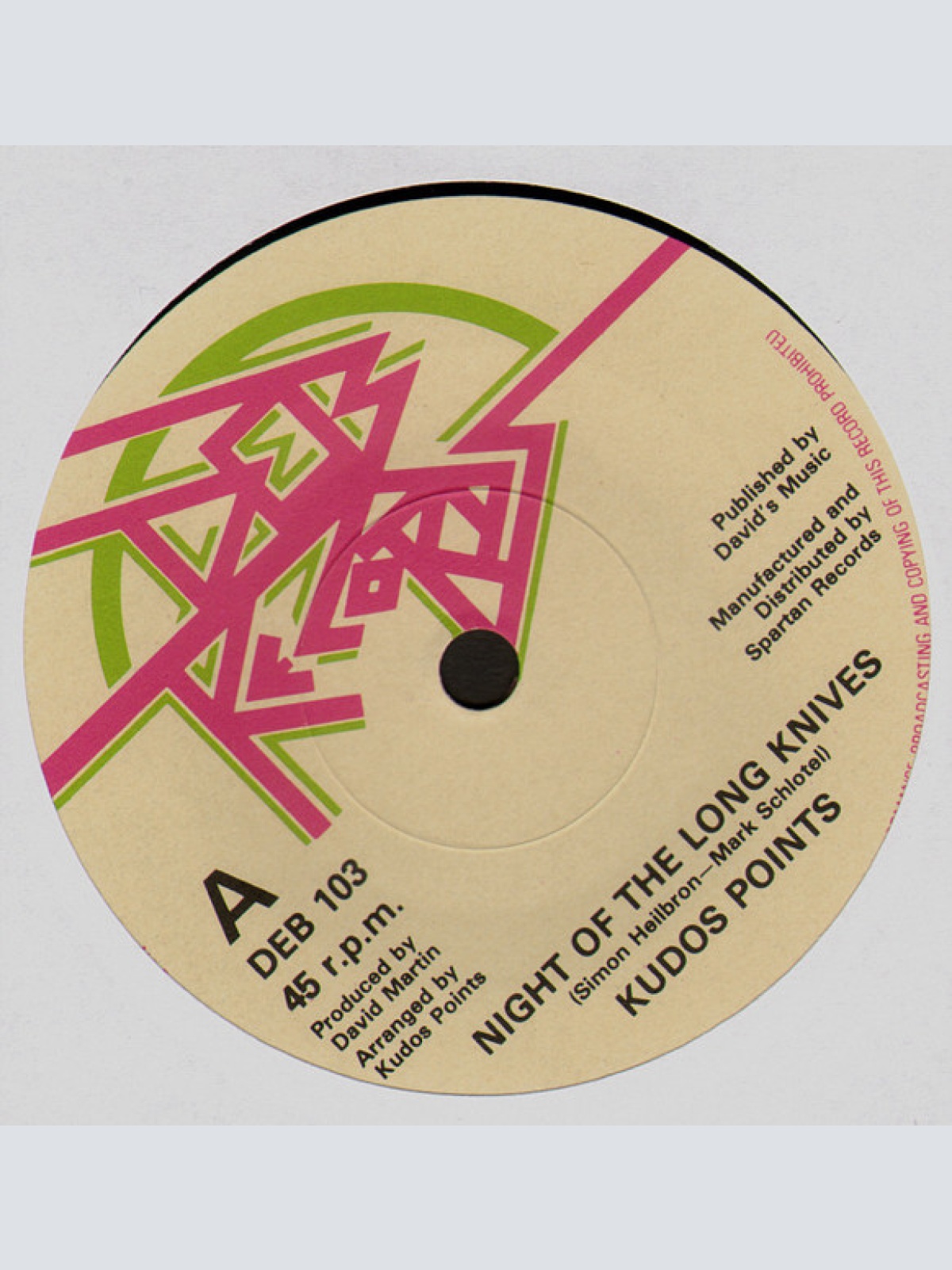 Vinyl / Kudos Points - Night Of The Long Knives