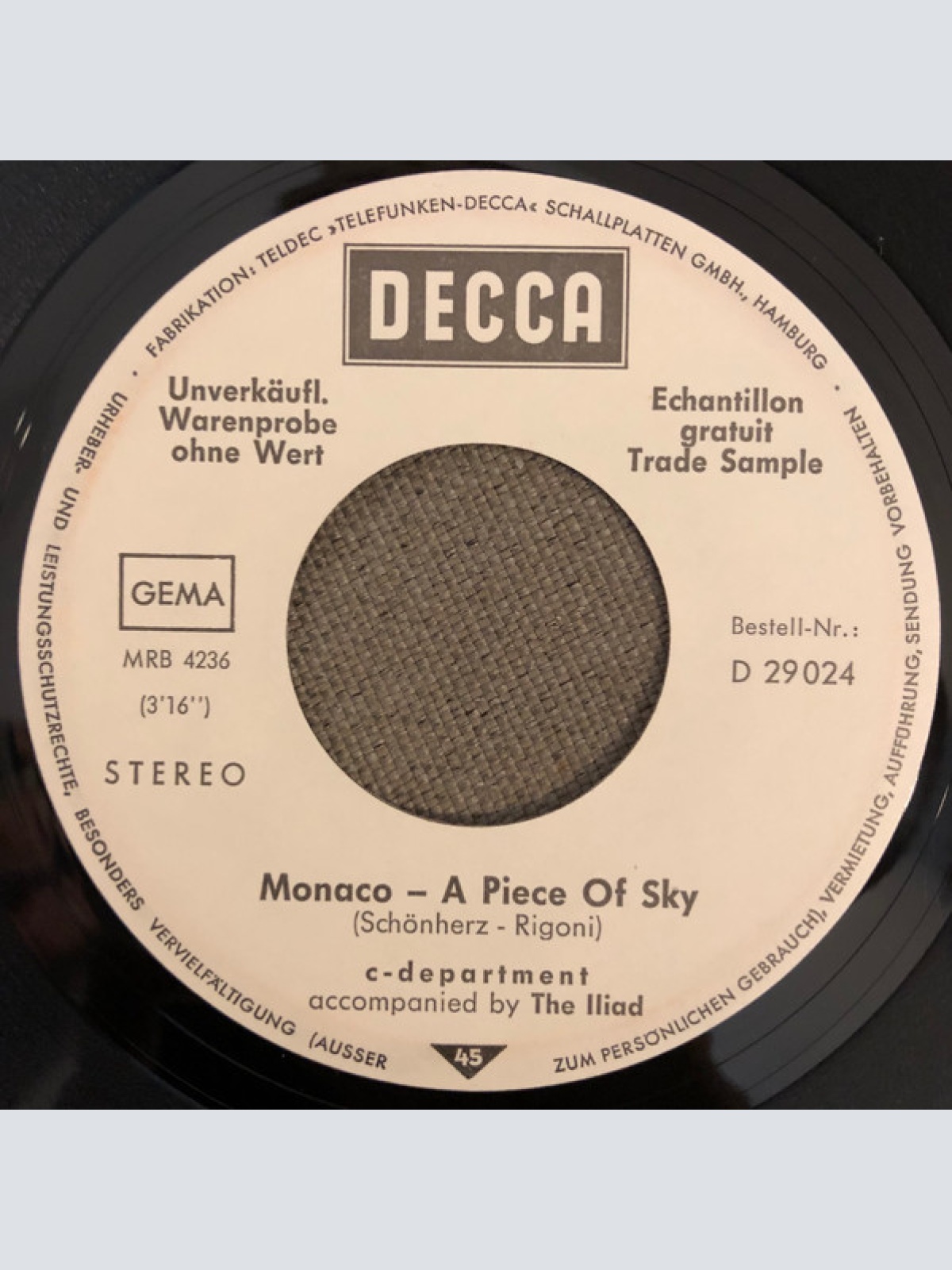 Vinyl / C-Department - Mist Of Silence