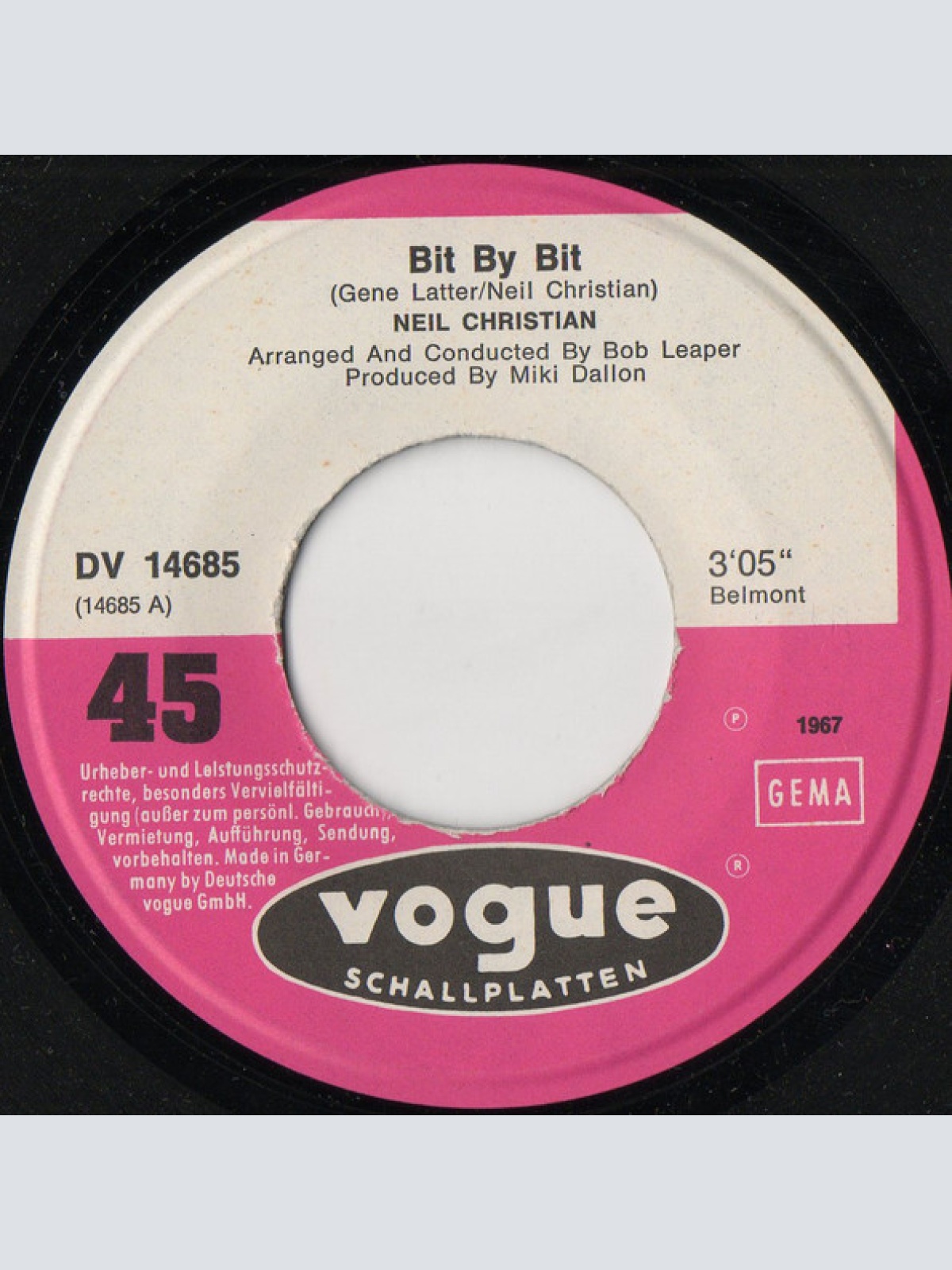 Vinyl / Neil Christian (2) - Bit By Bit