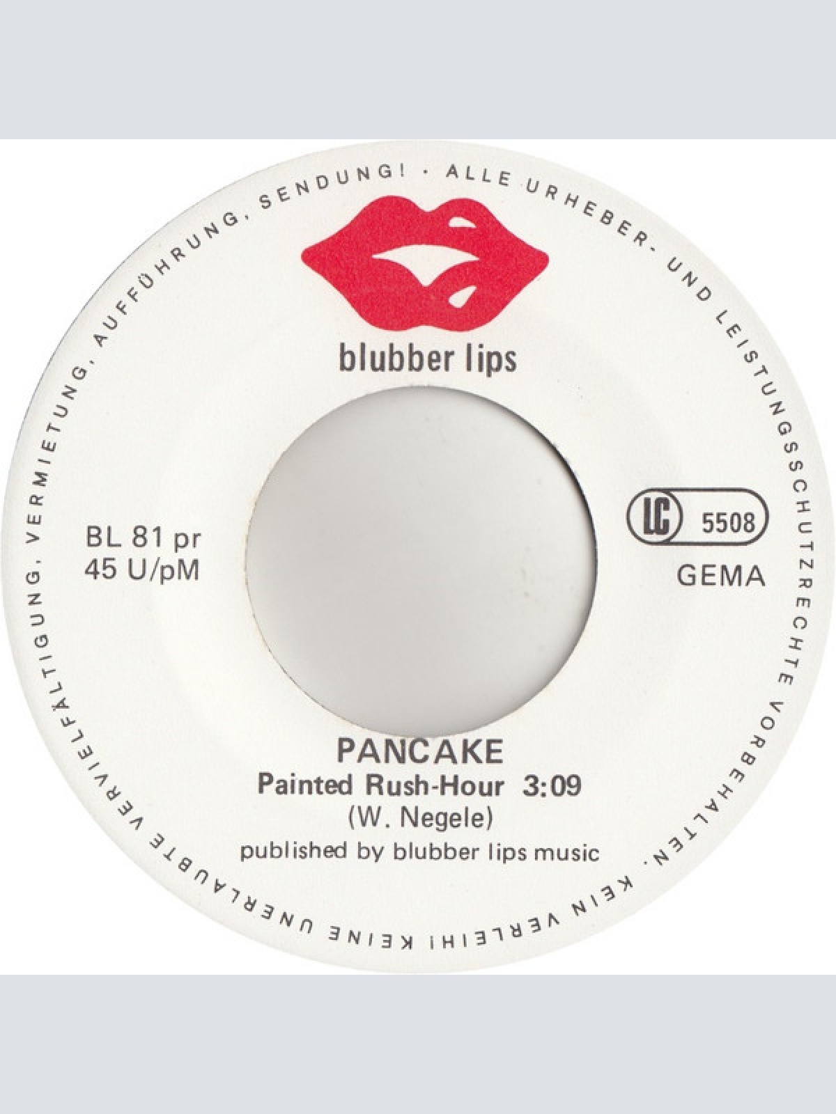 Vinyl / The Maniacs (6) / Pancake (3) - Rape Is A Beautiful Game / Painted Rush-Hour