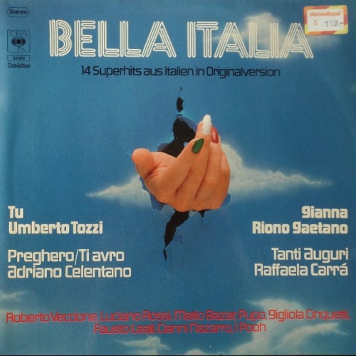 Vinyl / Various - Bella Italia: 14 Superhits Aus Italien In Originalversion