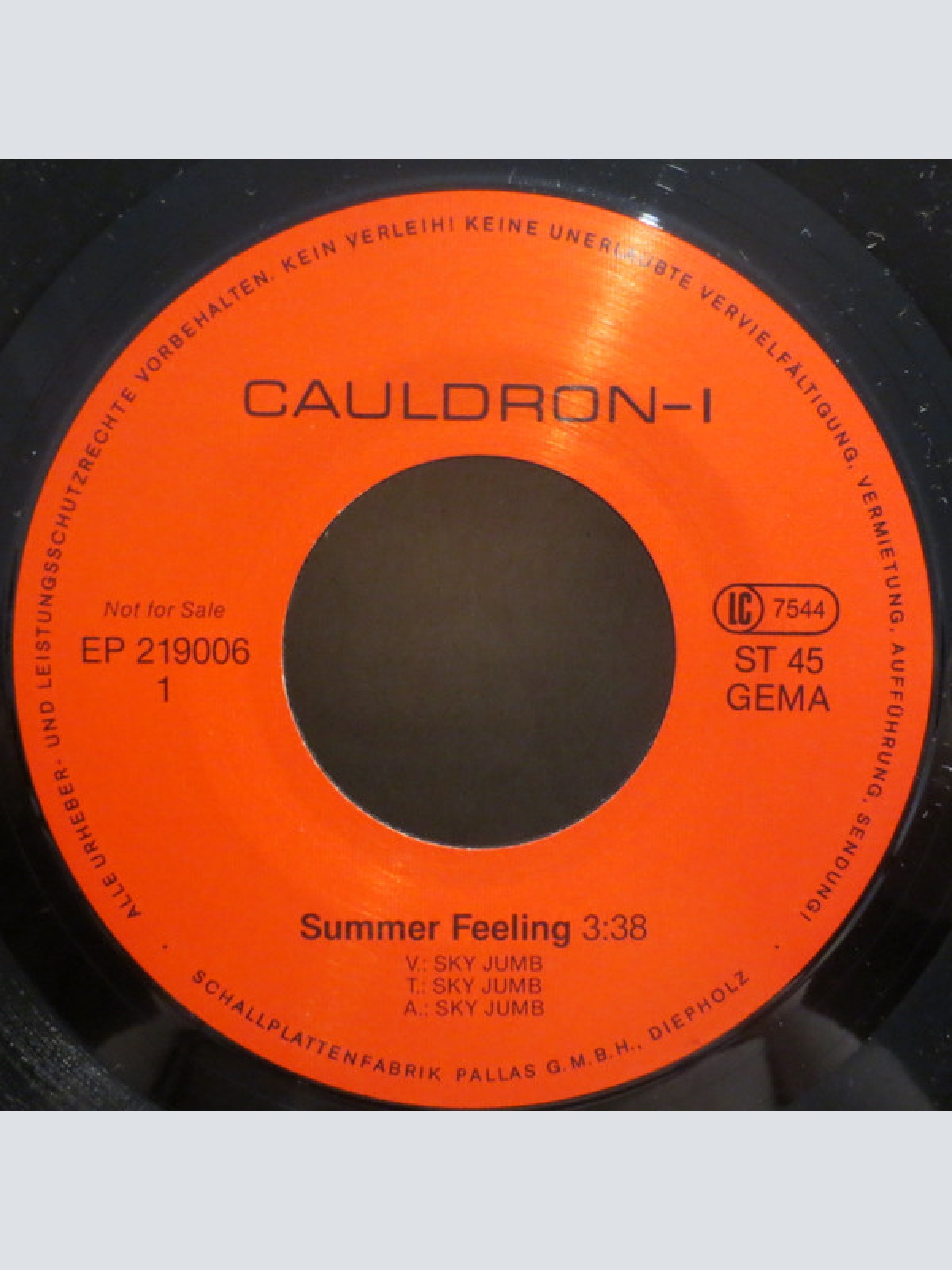 Vinyl / Sky Jump - Summer Feeling