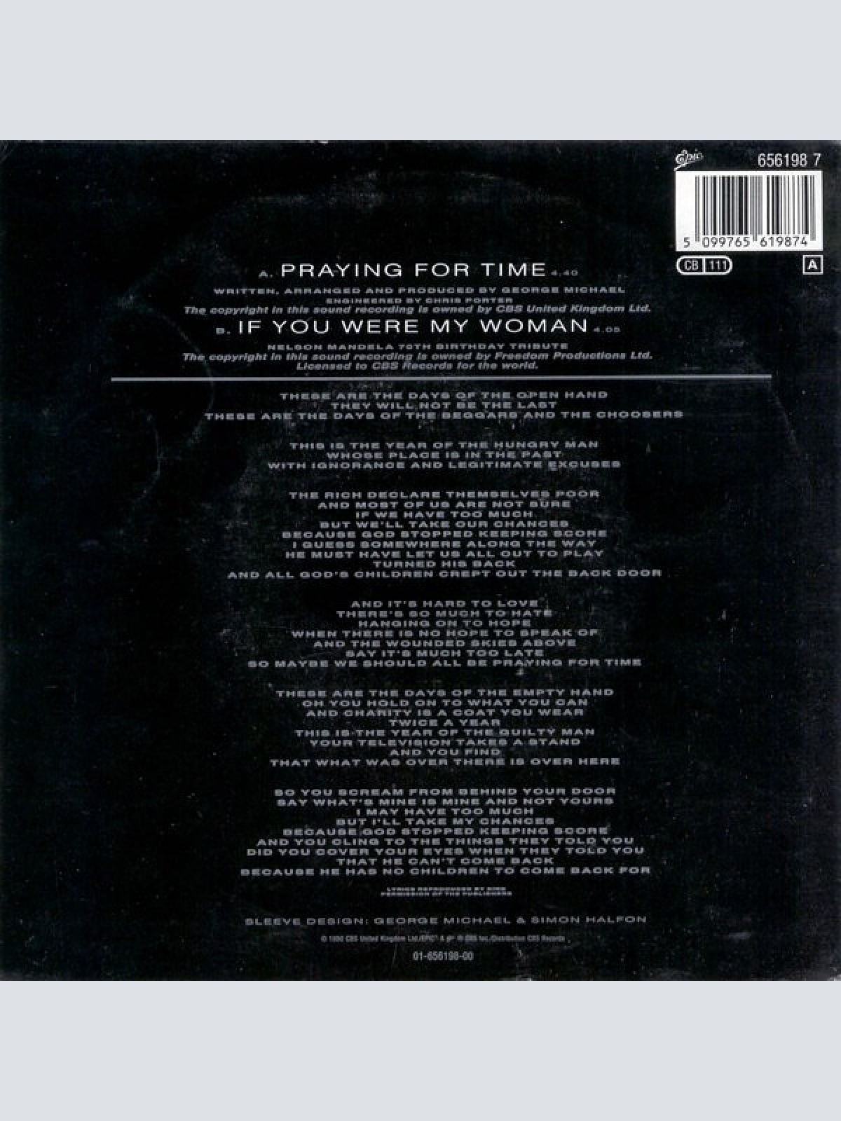 Vinyl / George Michael - Praying For Time