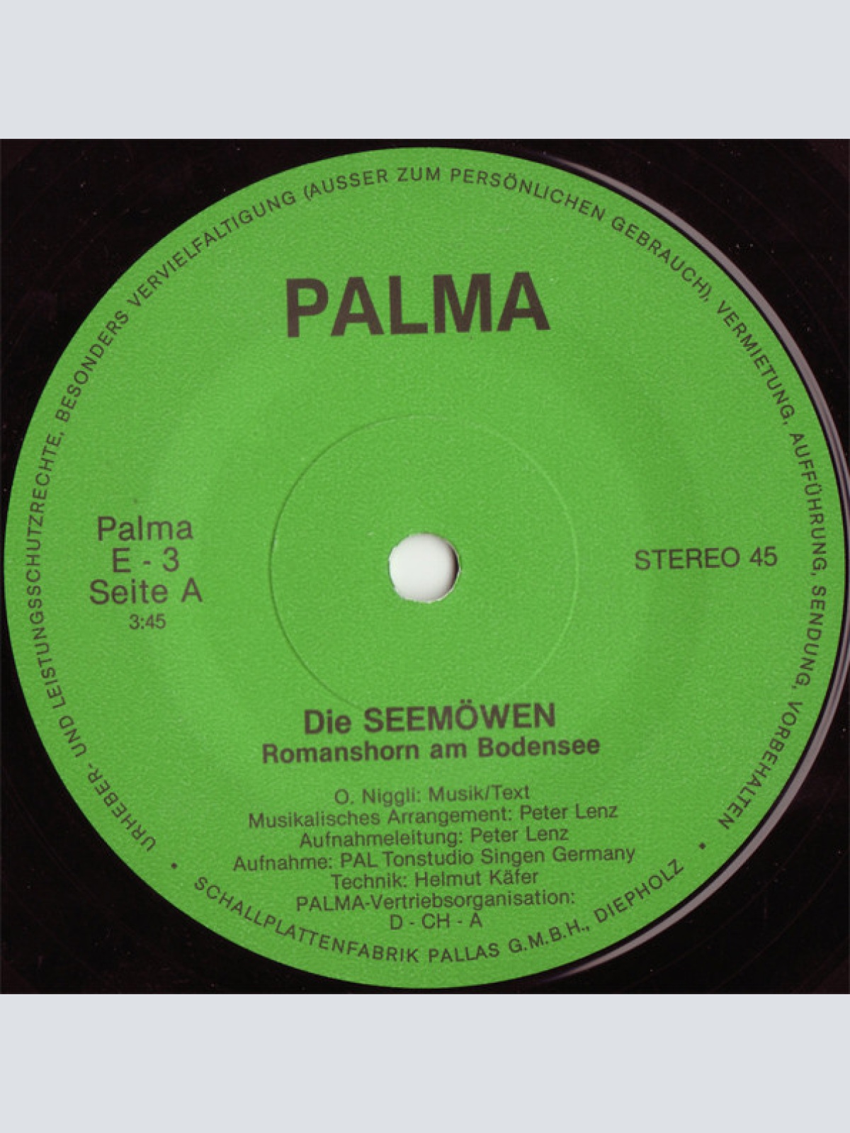 Vinyl / Die Seemöven - Romanshorn Am Bodensee / Unterwegs