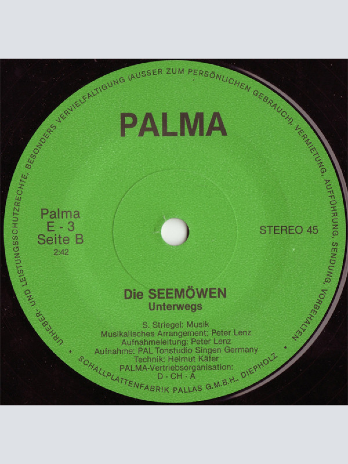 Vinyl / Die Seemöven - Romanshorn Am Bodensee / Unterwegs