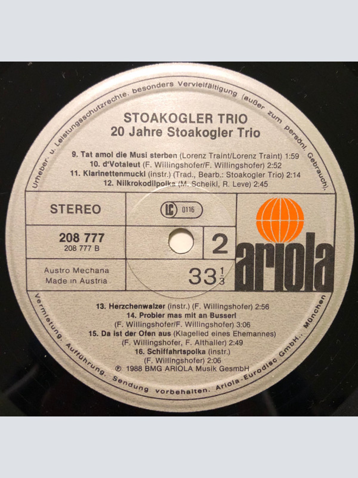 Vinyl / Stoakogler Trio - 20 Jahre Stoakogler Trio