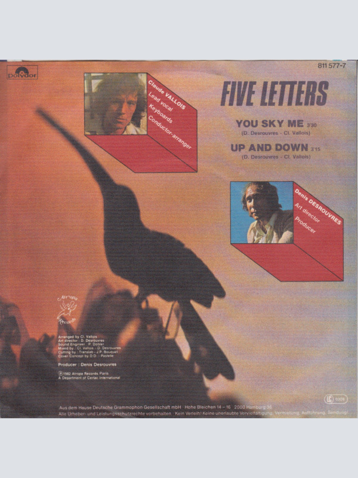 Vinyl / Five Letters - You Sky Me / Up And Down