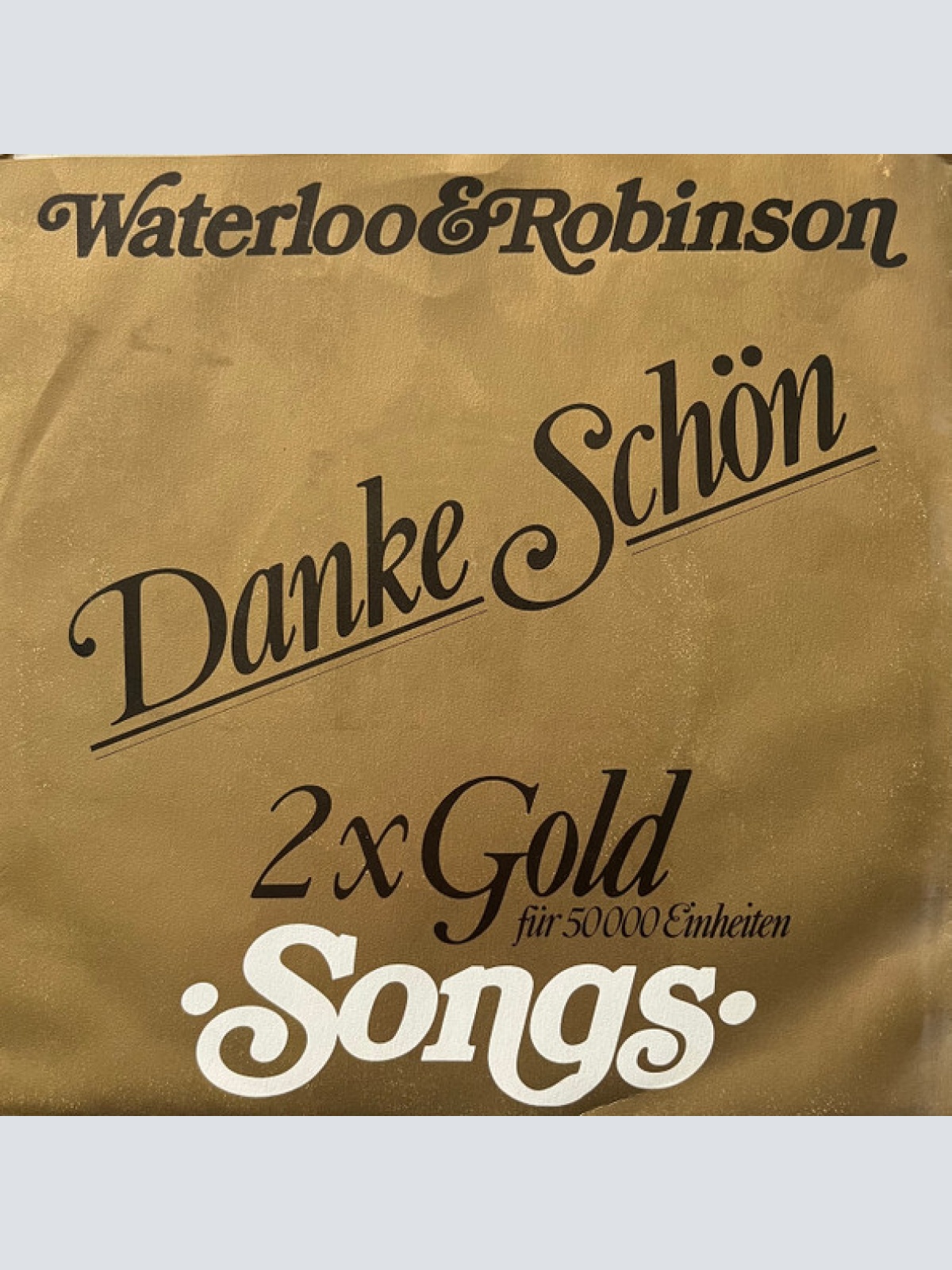 Vinyl / Waterloo & Robinson - Danke Schön