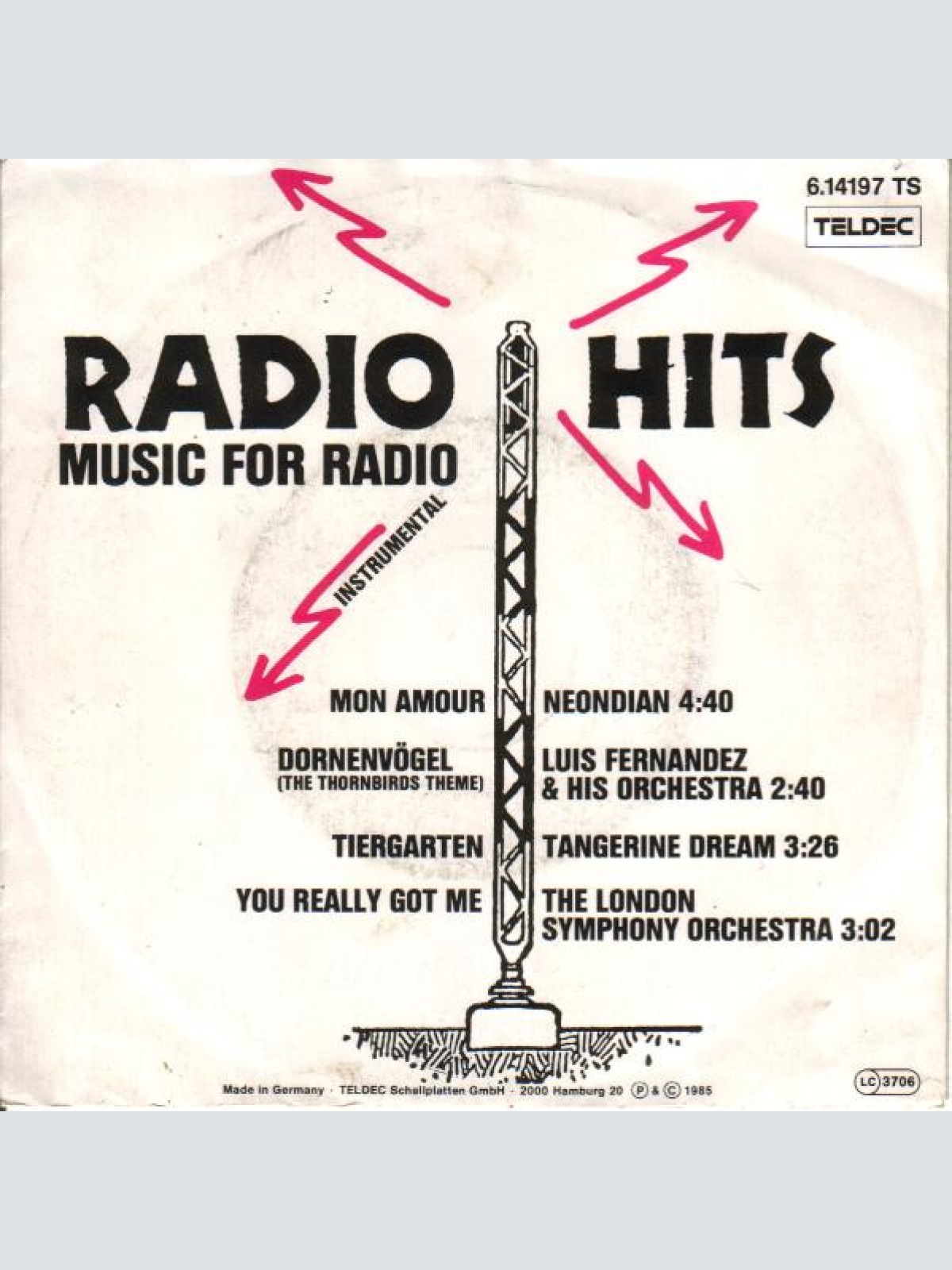 Vinyl / Neondian* / Luis Fernandez & His Orchestra* / Tangerine Dream / The London Symphony Orchestra* - Radio Hits (Music For Radio - Instrumental)