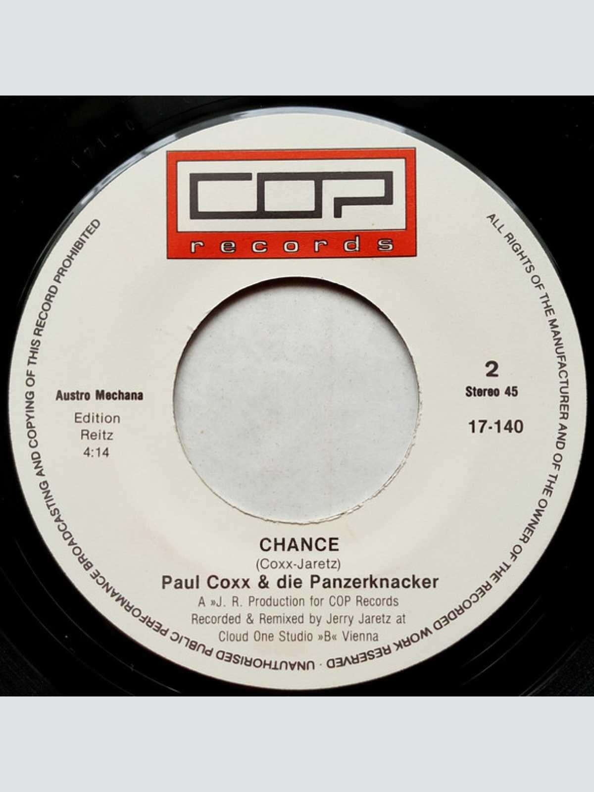 Vinyl / Paul Coxx & Die Panzerknacker - Gimme The Night