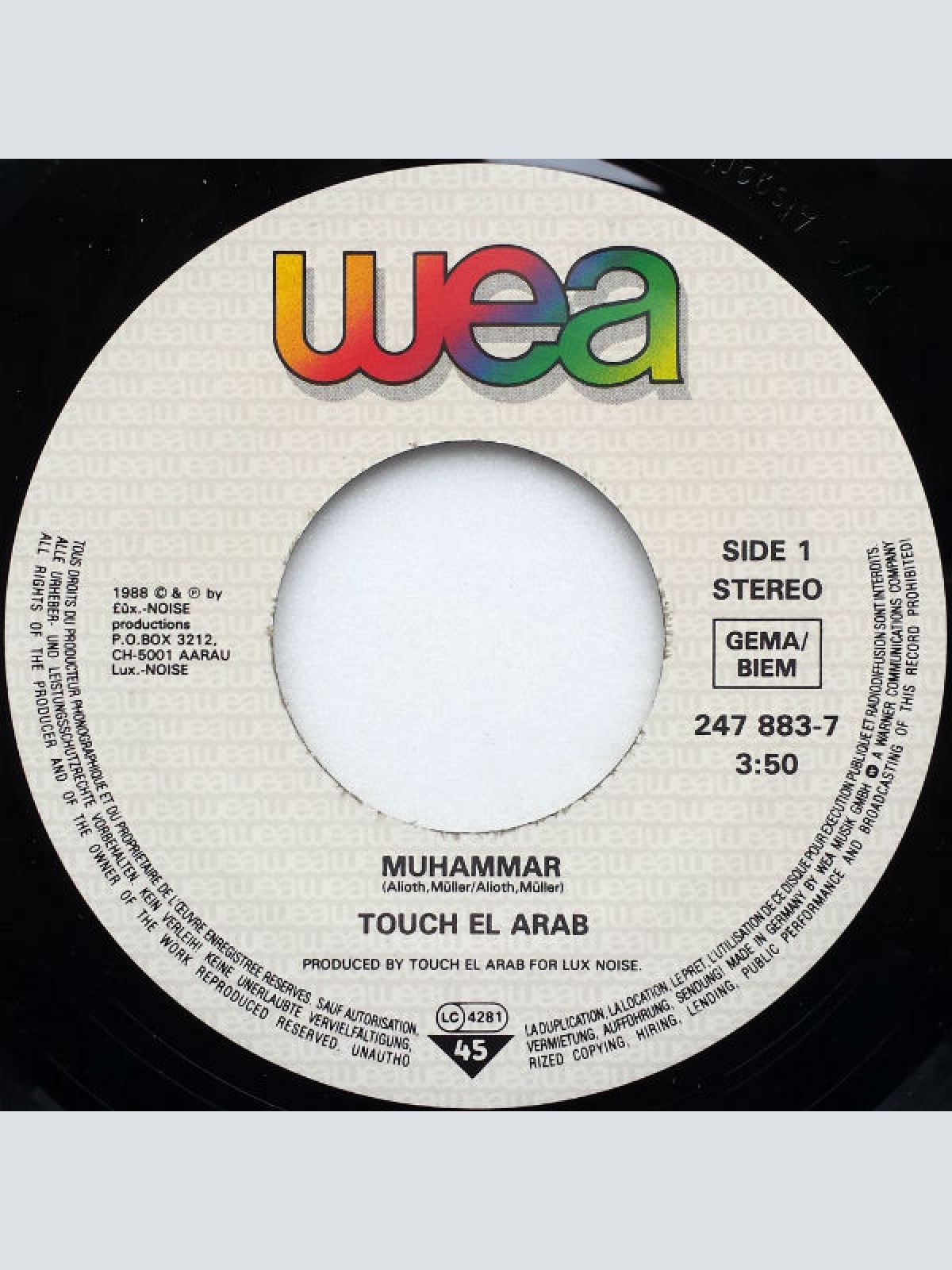 Vinyl / Touch El Arab - Muhammar