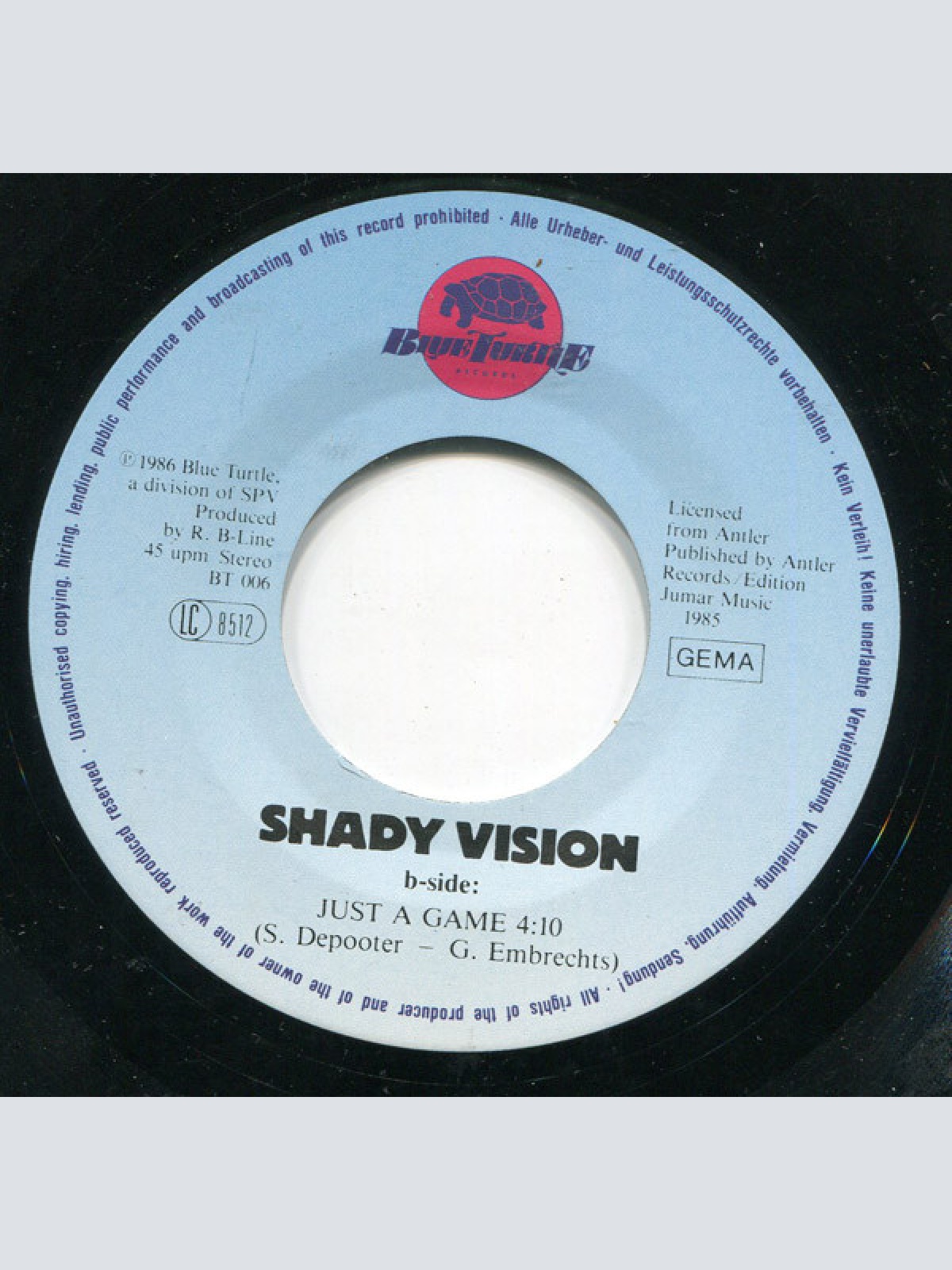 Vinyl / Shady Vision - 39 (Just A Game)