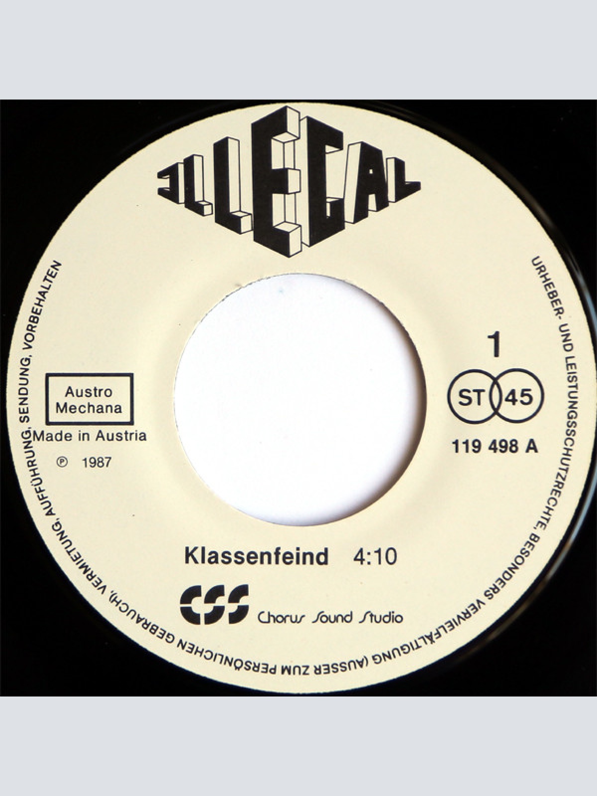 Vinyl / Illegal (8) - Klassenfeind