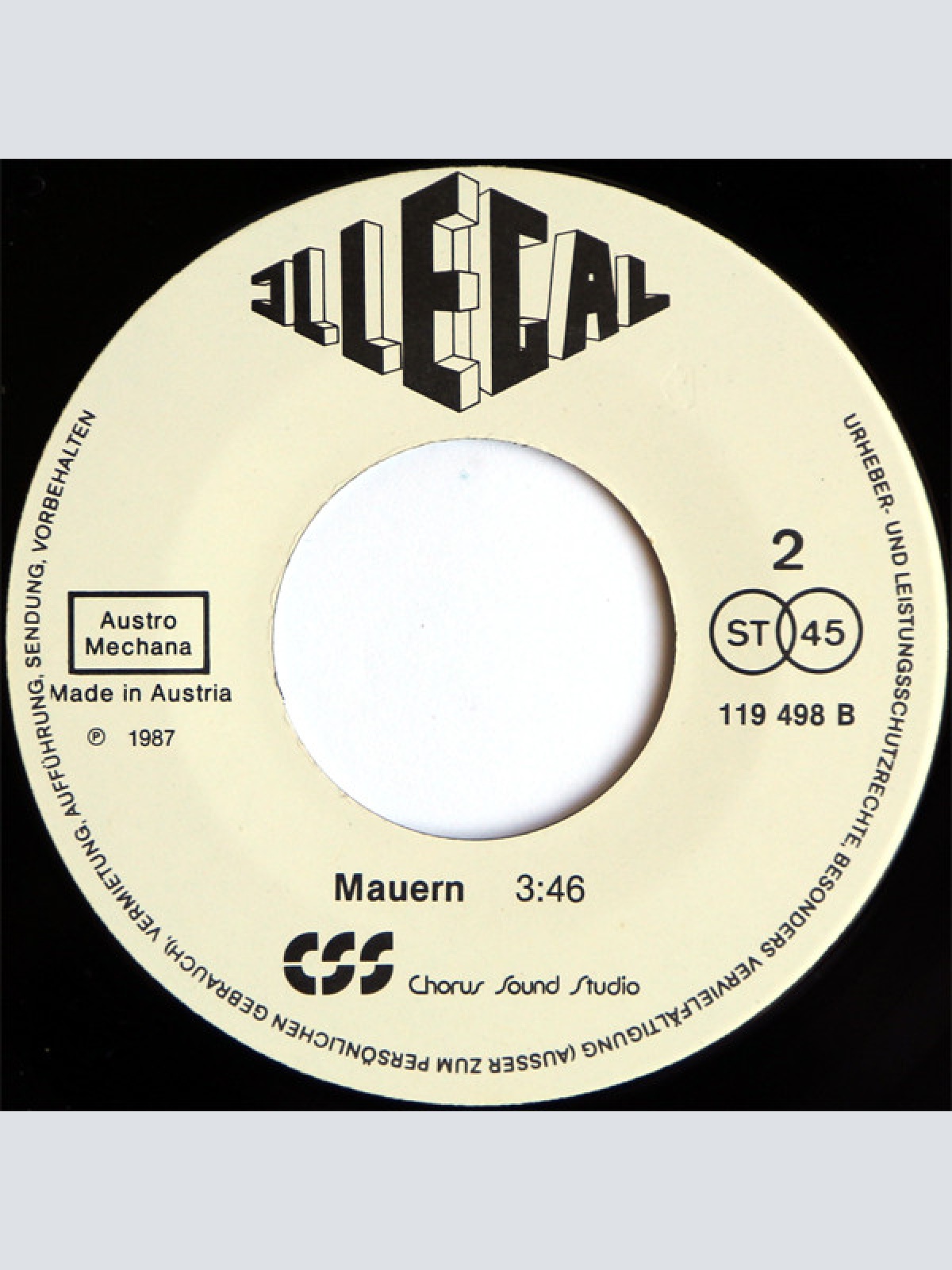 Vinyl / Illegal (8) - Klassenfeind