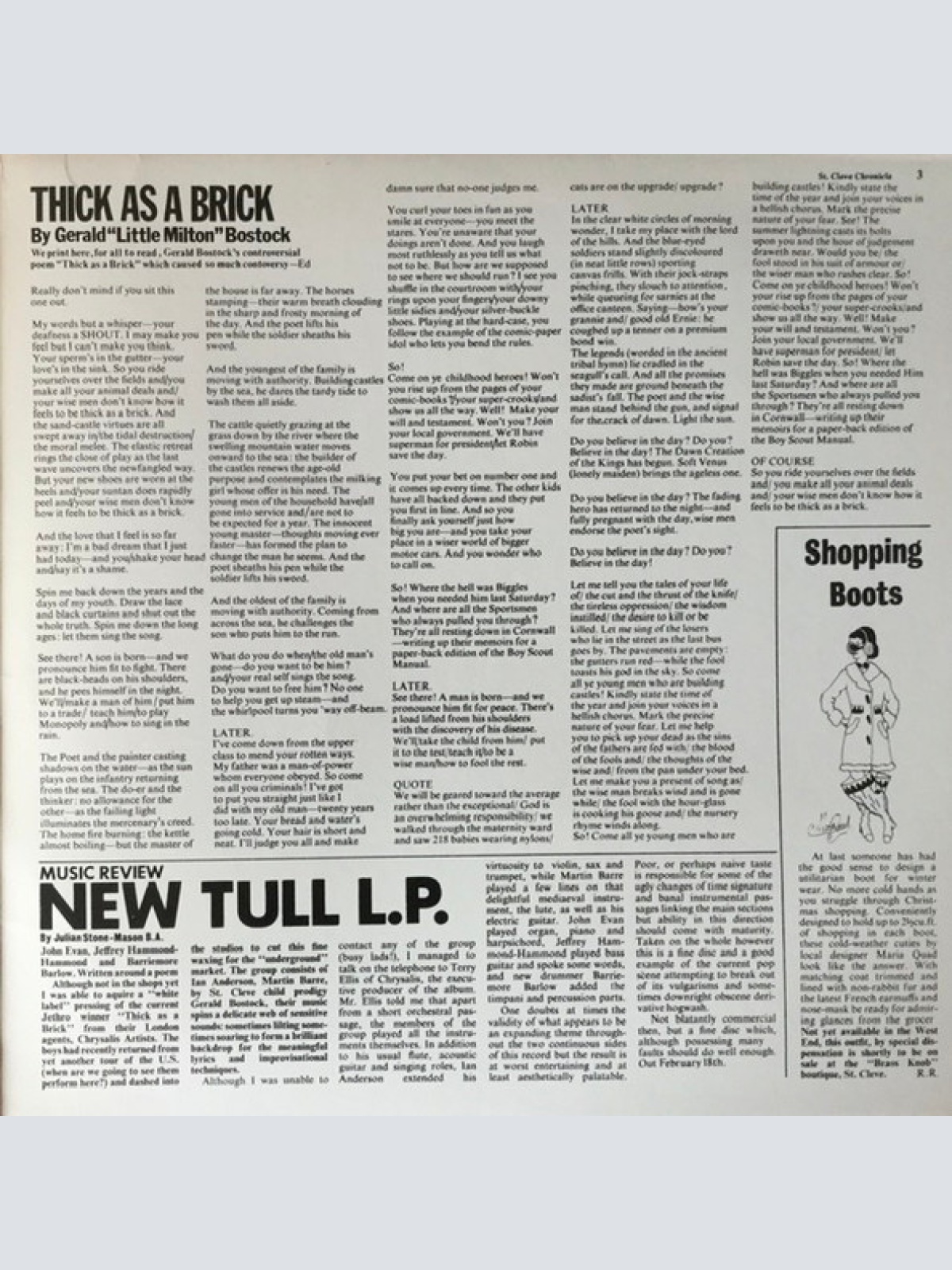 Vinyl / Jethro Tull - Thick As A Brick