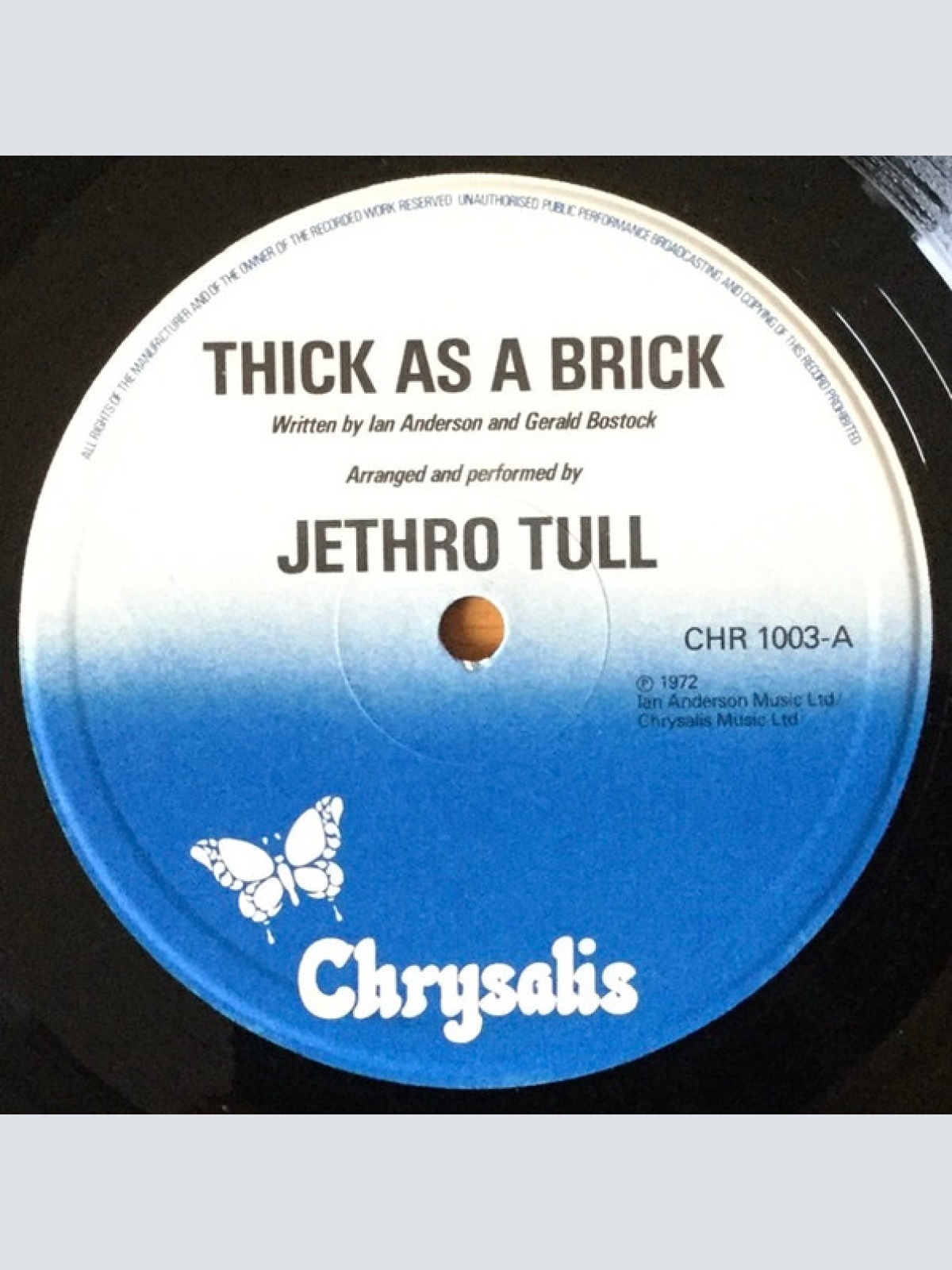Vinyl / Jethro Tull - Thick As A Brick
