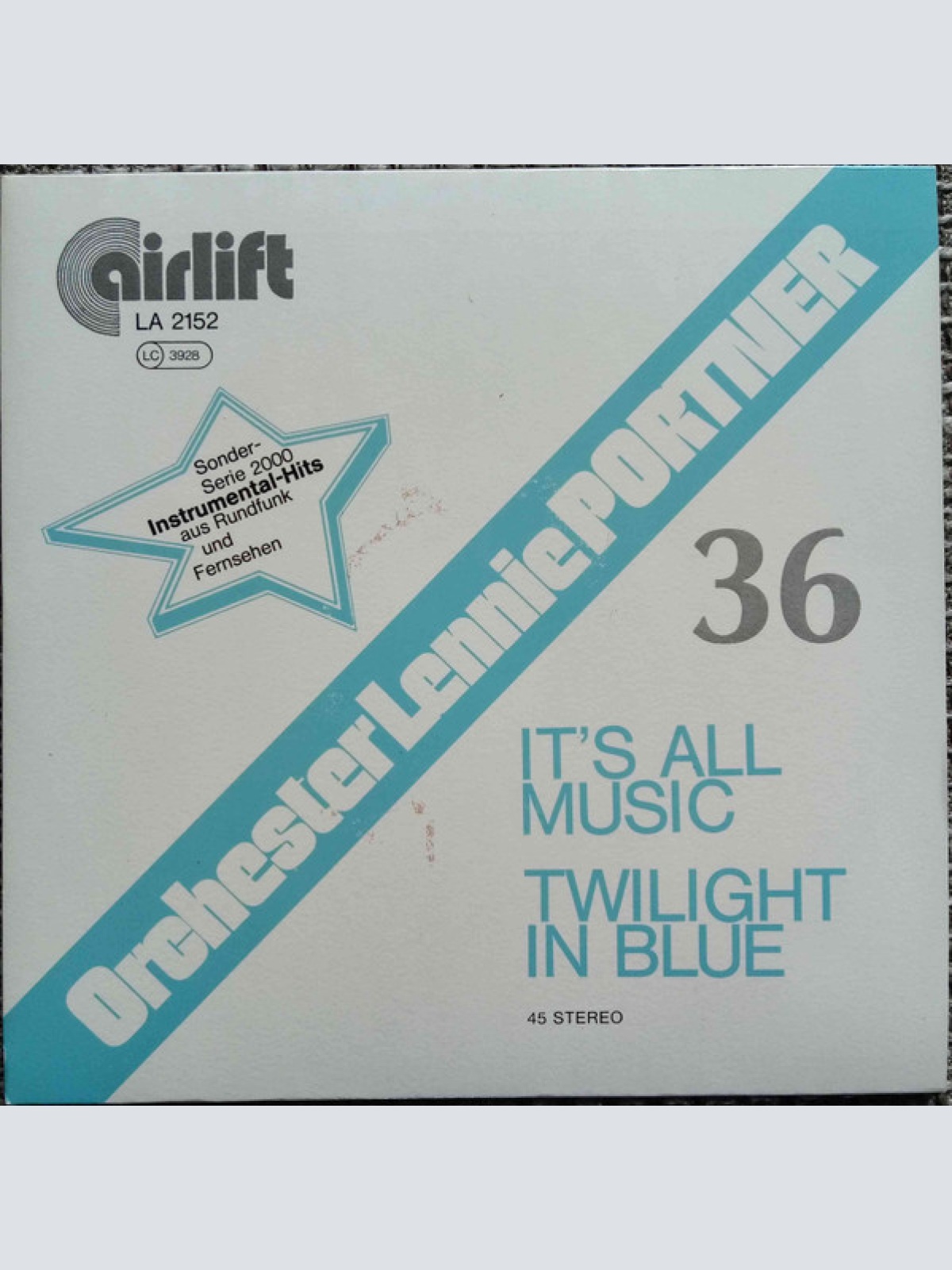 Vinyl / Orchester Lennie Portner - It's All Music / Twilight Blue