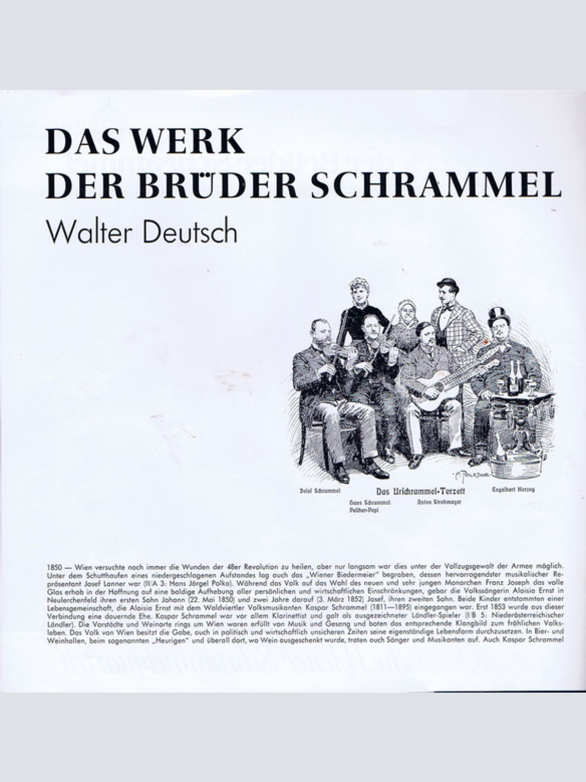 Vinyl / Das Klassische Wiener Schrammelquartett - Das Werk Der Brüder Schrammel